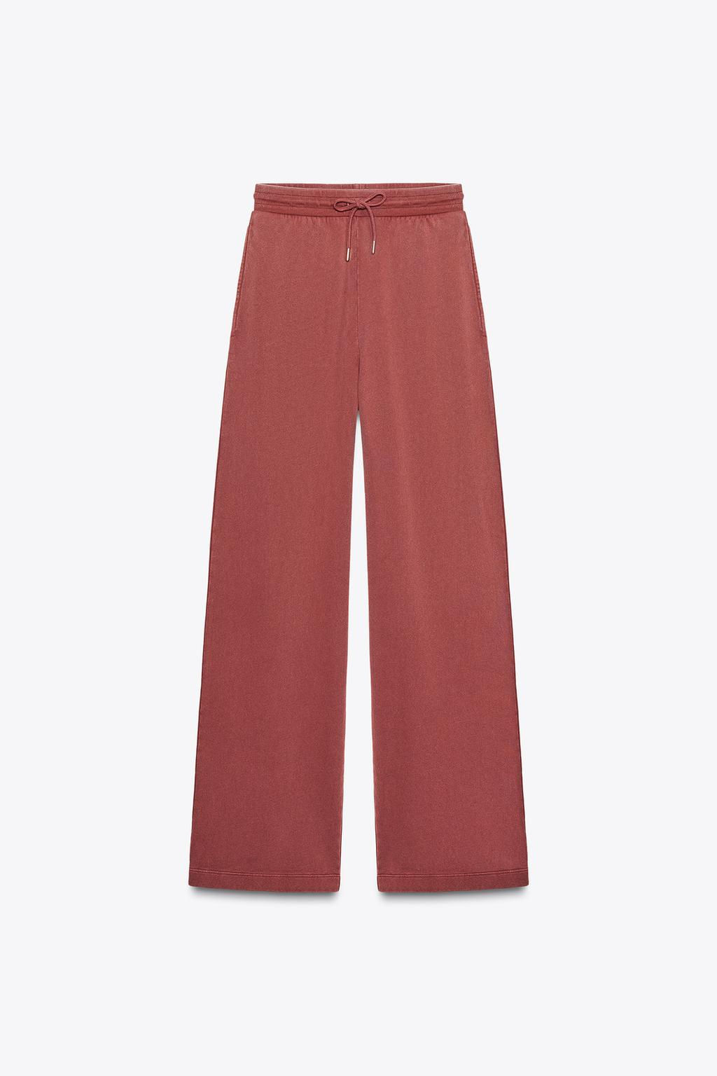 FADED WIDE-LEG TROUSERS - Zara фото 22
