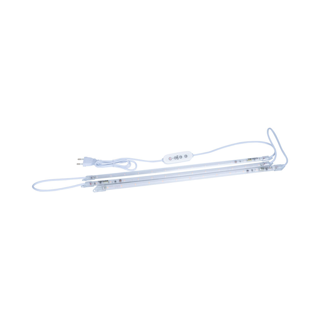 ULZ-P03-10W/SPLE/TM IP65 CLEAR KIT03 Светильник для растений светодиодный линейный, 540мм. Пластик. Спектр для фотосинтеза. В составе набора из 3-х штук, с таймером. TM ФитоЛето
