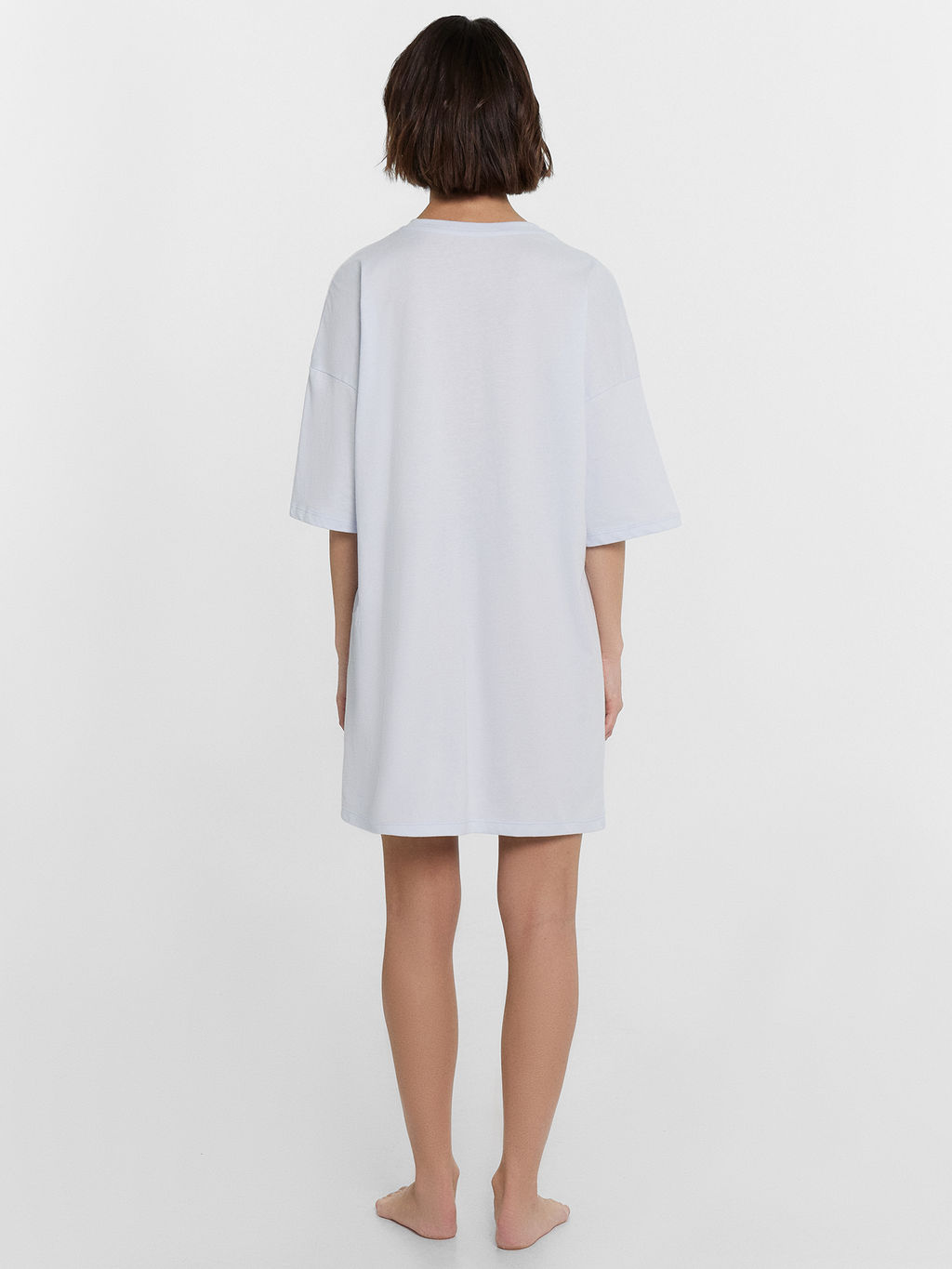 Туника женская домашняя голубая с принтом - Mark formelle фото 3