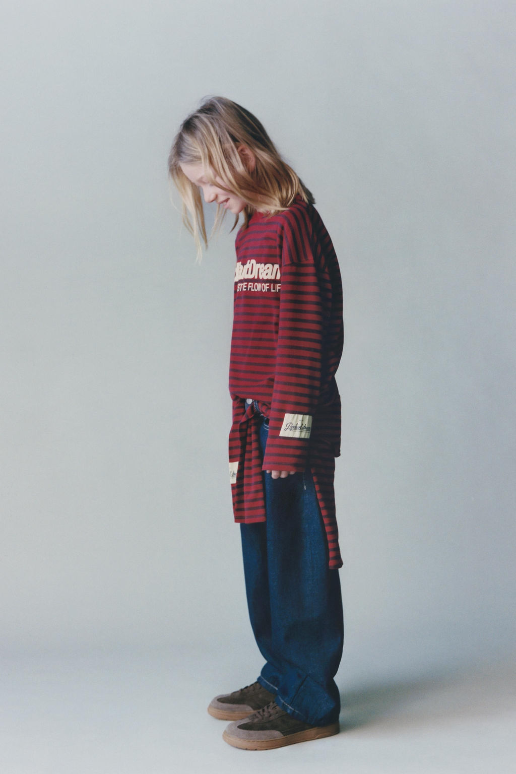 STRIPED TEXT T-SHIRT - Zara фото 5