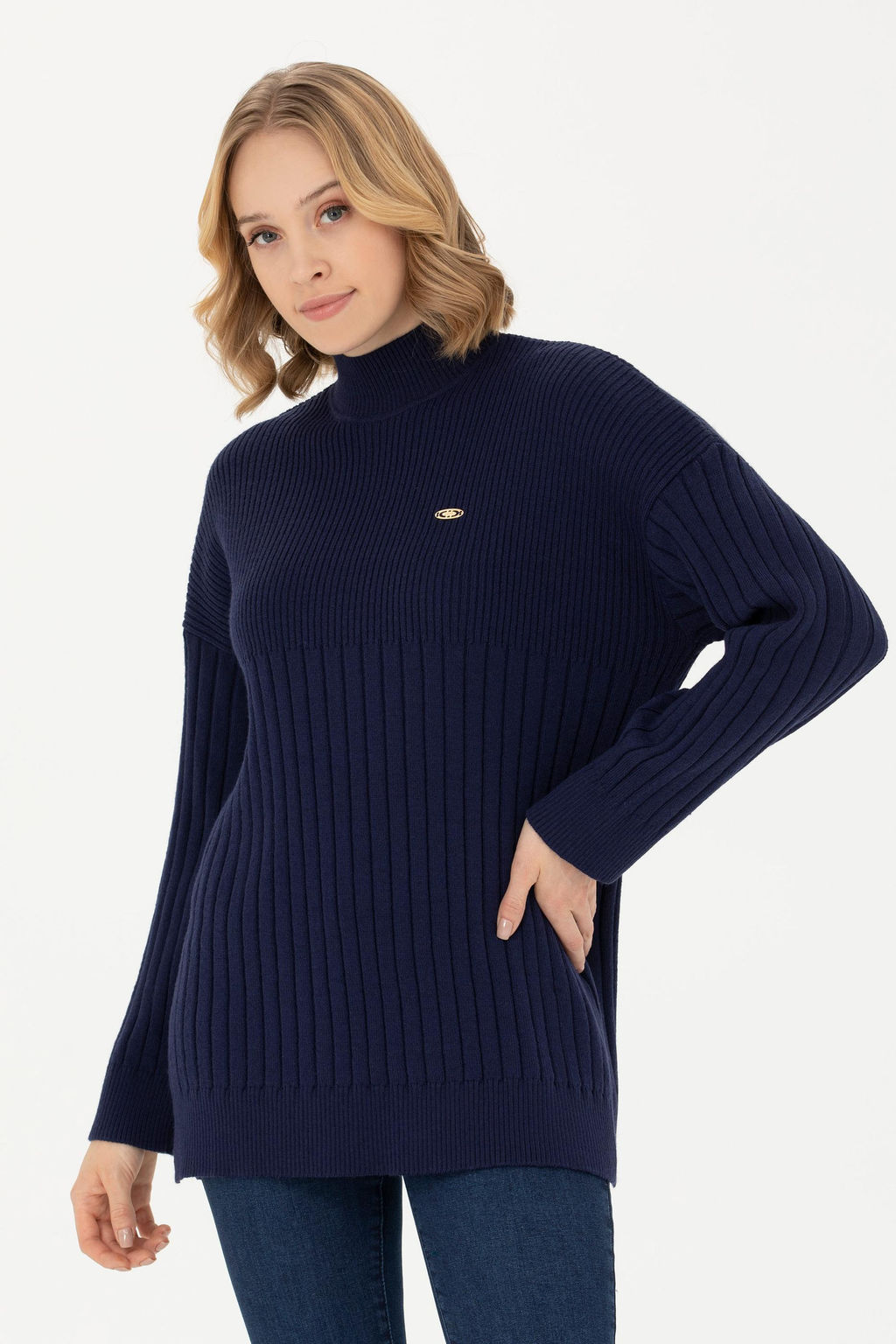 Женский темно-синий свитер - U.s. polo assn фото 10