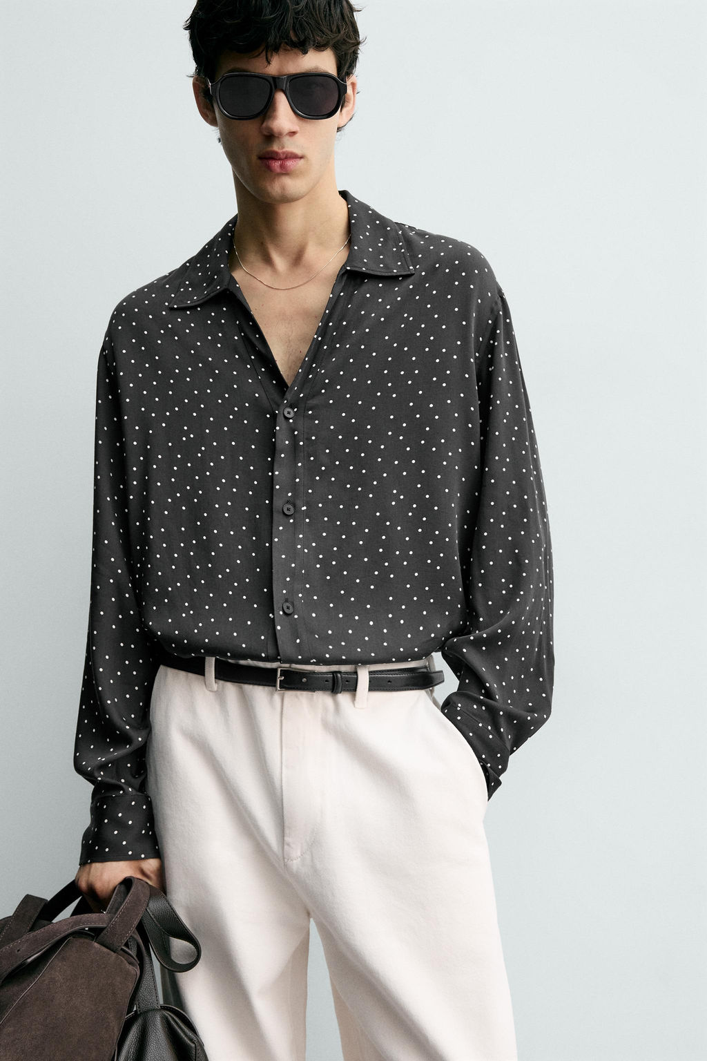 FLOWING POLKA DOT SHIRT - Zara фото 6