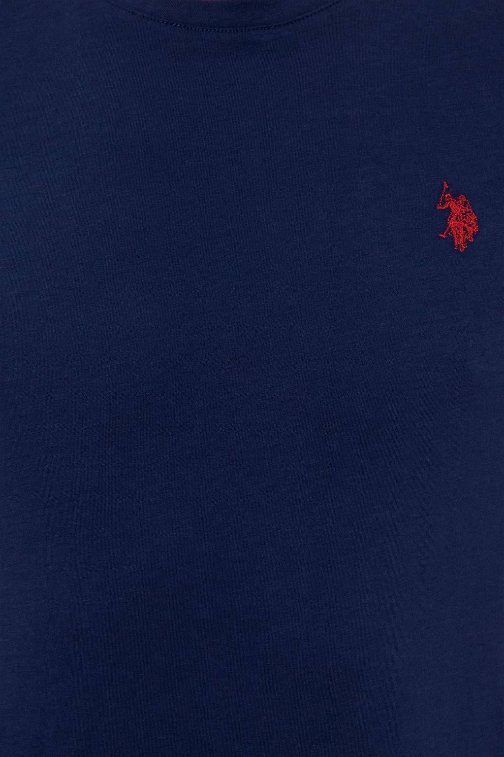 Мужская базовая футболка темно-синего цвета с круглым вырезом Неожиданная скидка в корзине - U.s. polo assn фото 6