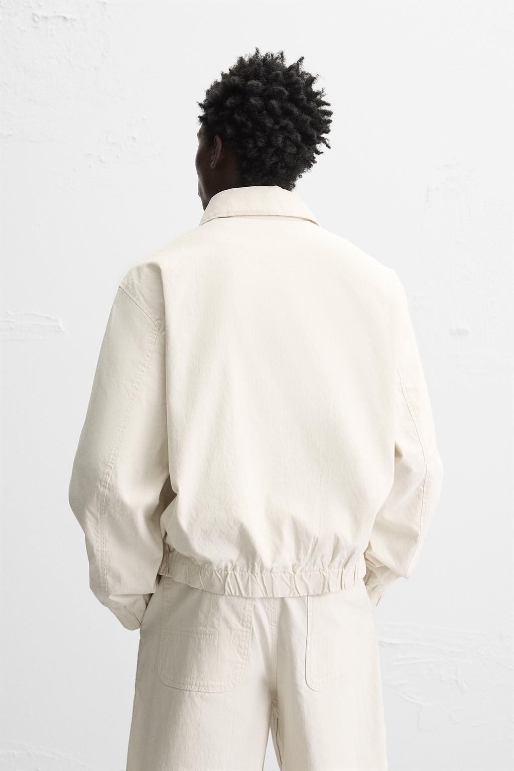 STRIPED TEXTURED JACKET - Zara фото 3