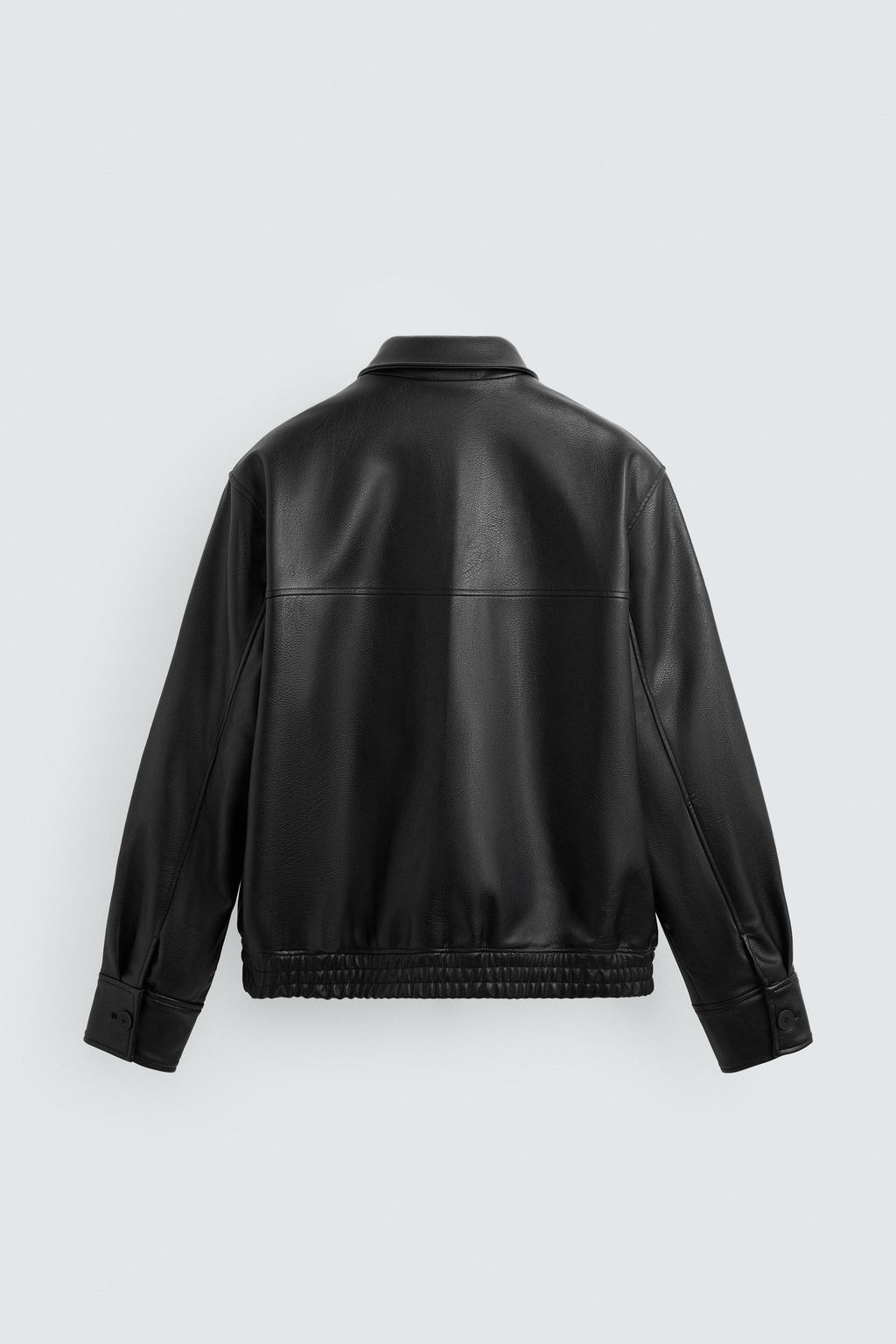 LEATHER EFFECT BOMBER JACKET - Zara фото 8