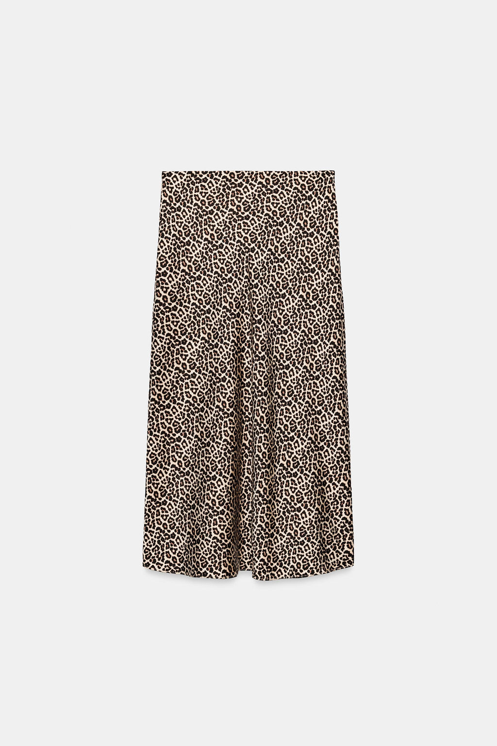 FALDA MIDI SATINADA / Leopardo / Tostado - Zara фото 6