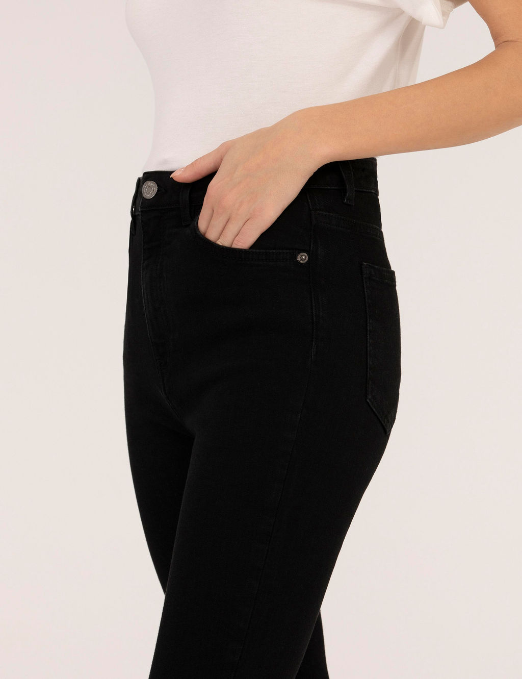 Siyah Skinny Fit Jean Pantolon