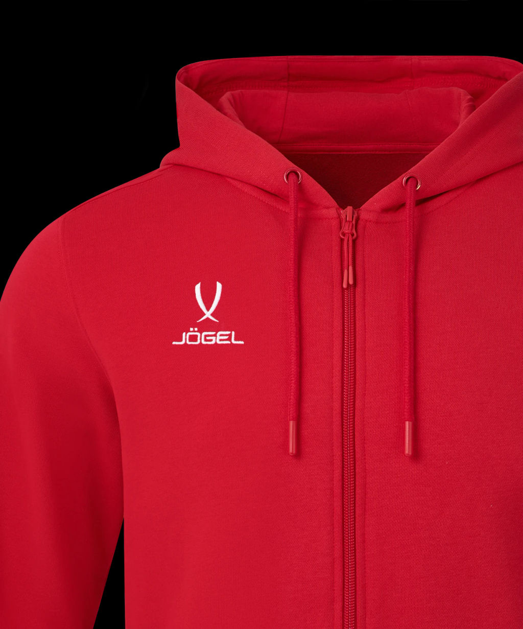 Флисовое худи на молнии JOGEL ESSENTIAL Cotton Fleece FZ Hoodie, красный, детский  фото 4