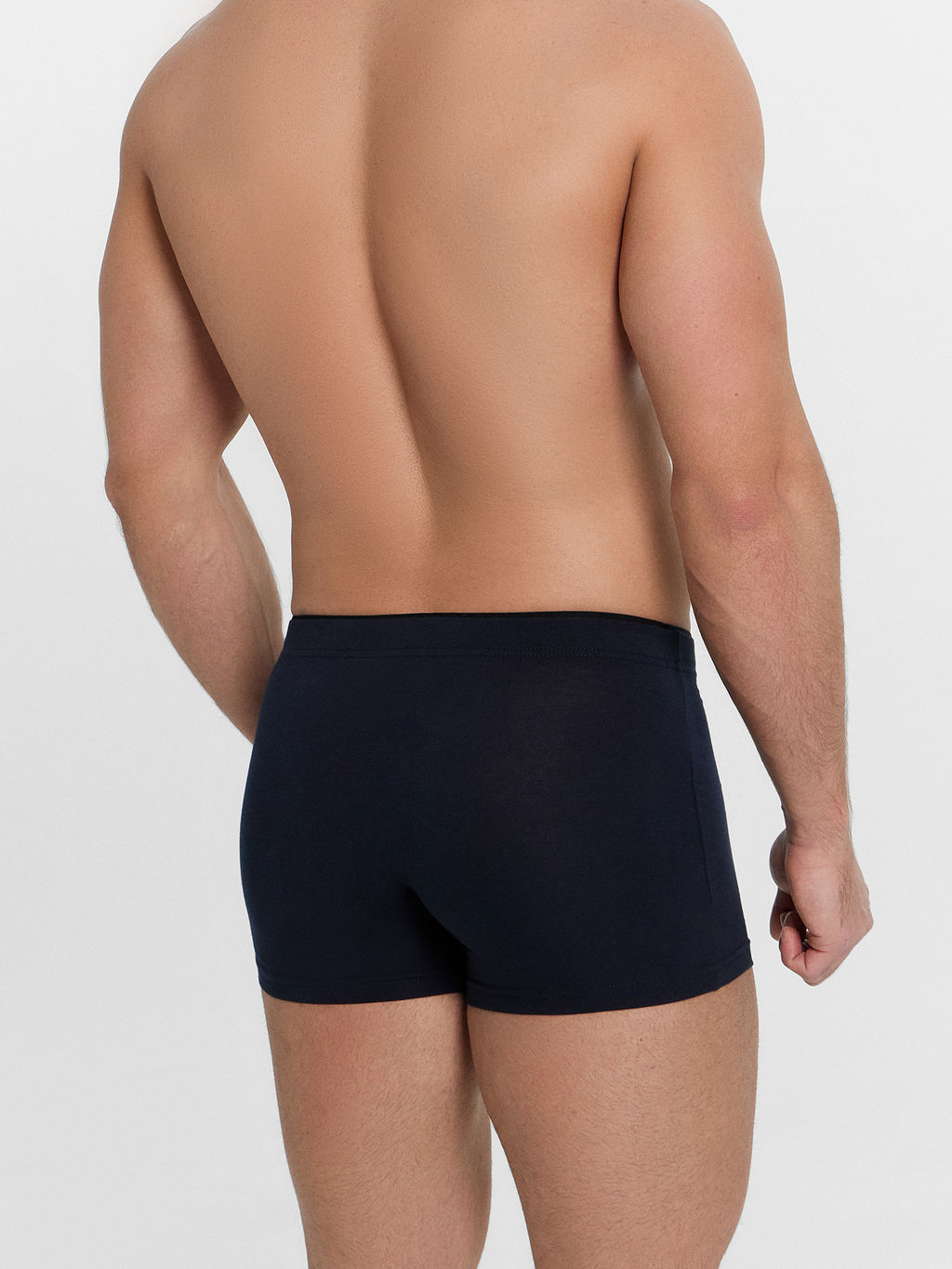 Цена за 2 штуки! Трусы мужские боксеры синие с печатью - Mark formelle фото 4