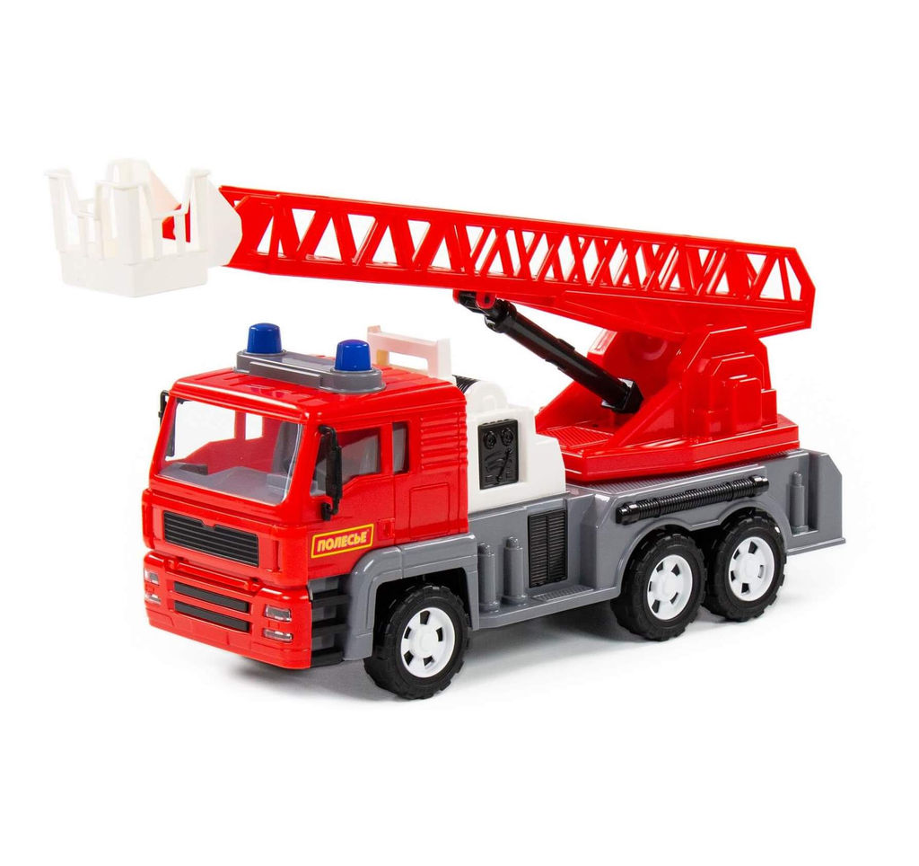 Полесье. Автомобиль инерционный "Алмаз" пожарный (в сеточке) арт.86723 /6