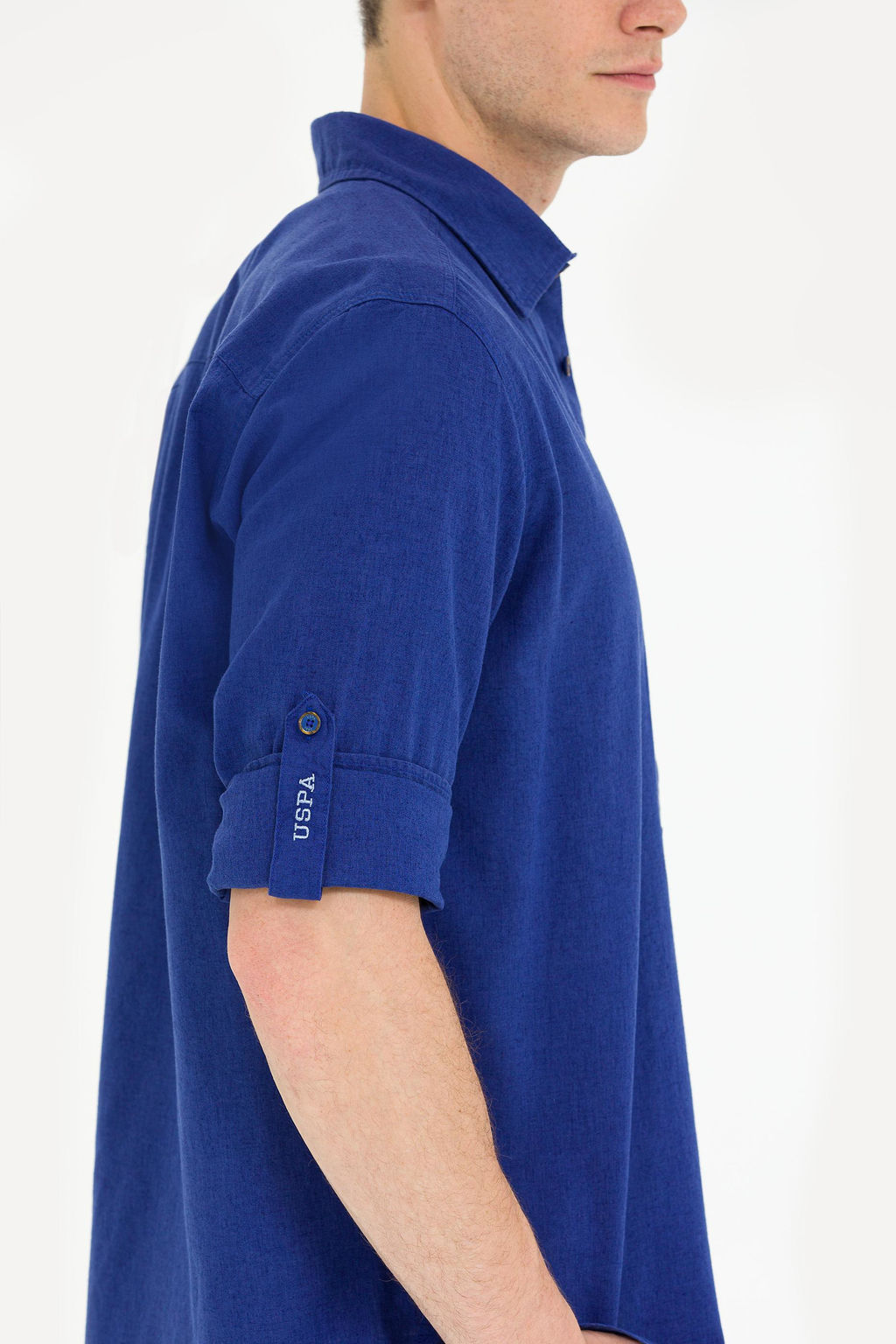 Мужская синяя базовая рубашка с длинным рукавом Неожиданная скидка в корзине - U.s. polo assn фото 7