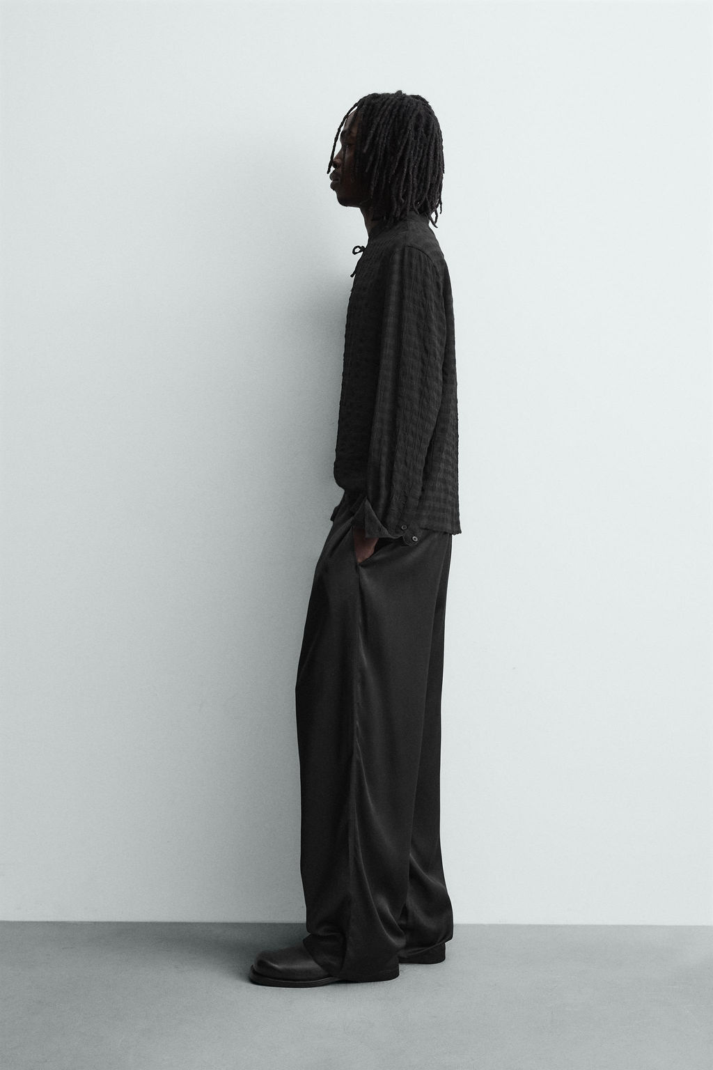 FLUID TEXTURED POLO SHIRT - Zara фото 4