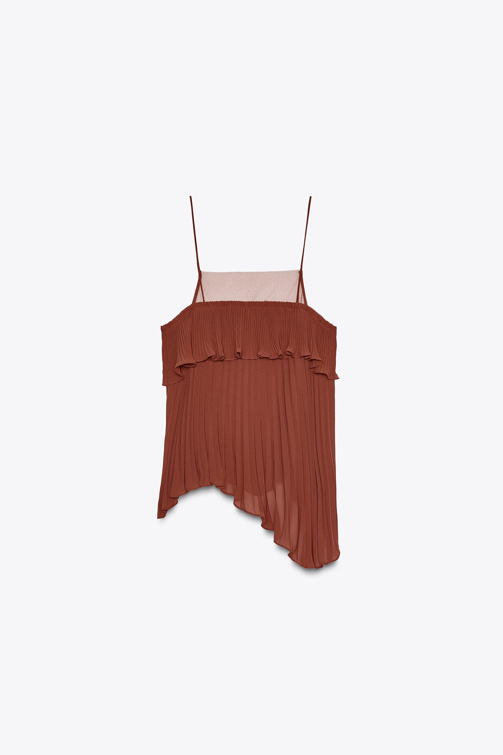 PLEATED RUFFLE TOP - Zara фото 7