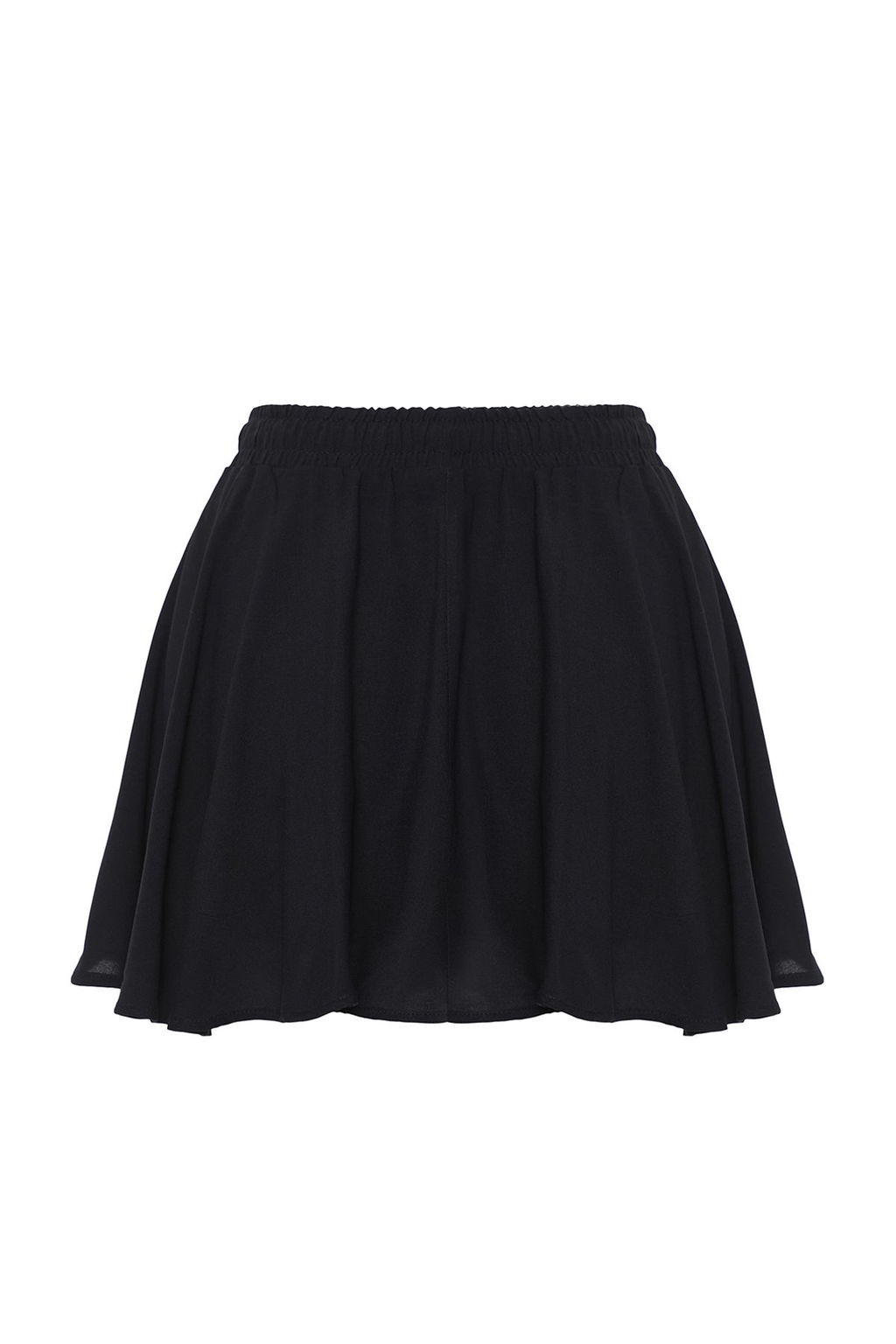 TRENDYOLMILLA Siyah Rahat Kesim Yumusak Mini Dokuma Etek Gorunumlu Sort TWOSS25SR00020  фото 8