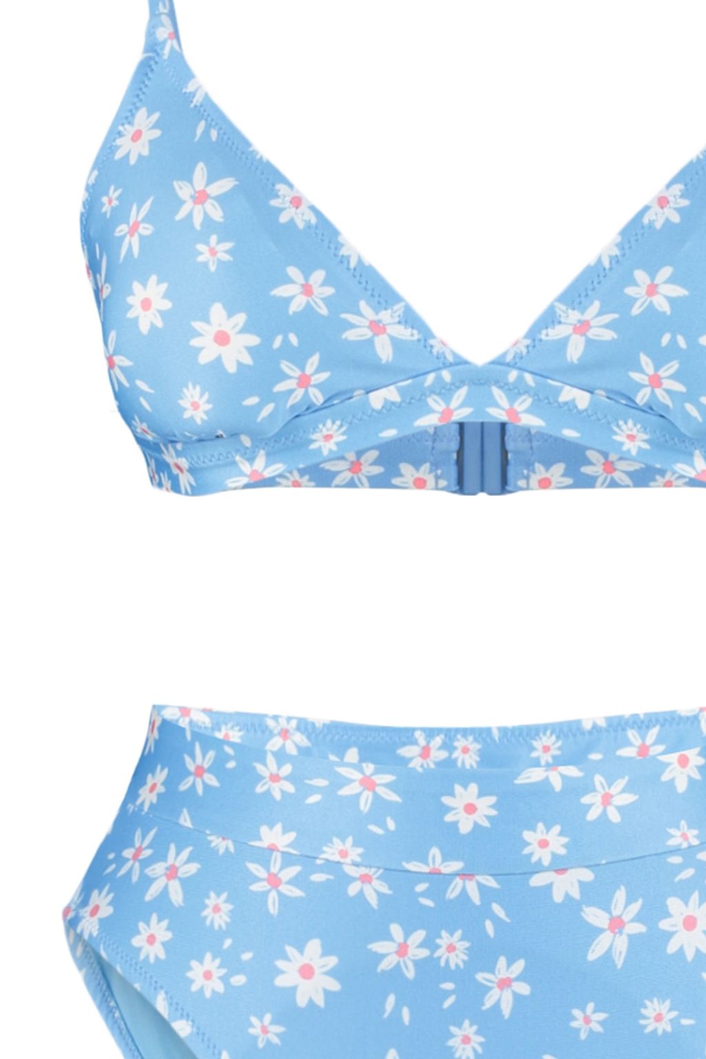 TRENDYOLMILLA Cicek Desenli Ucgen Yuksek Bel High Leg Hipster Bikini Tak?m? TBESS22BT0016  фото 7