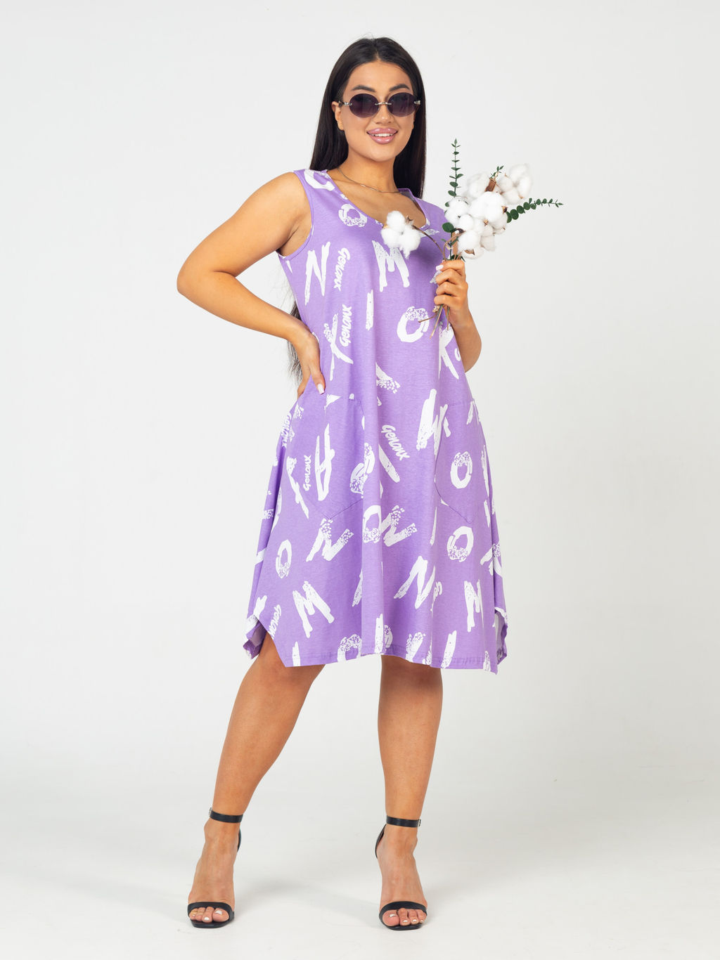 Сарафан женский кулирка ДАРИНА СИРЕНЬ - Domtrik фото 6