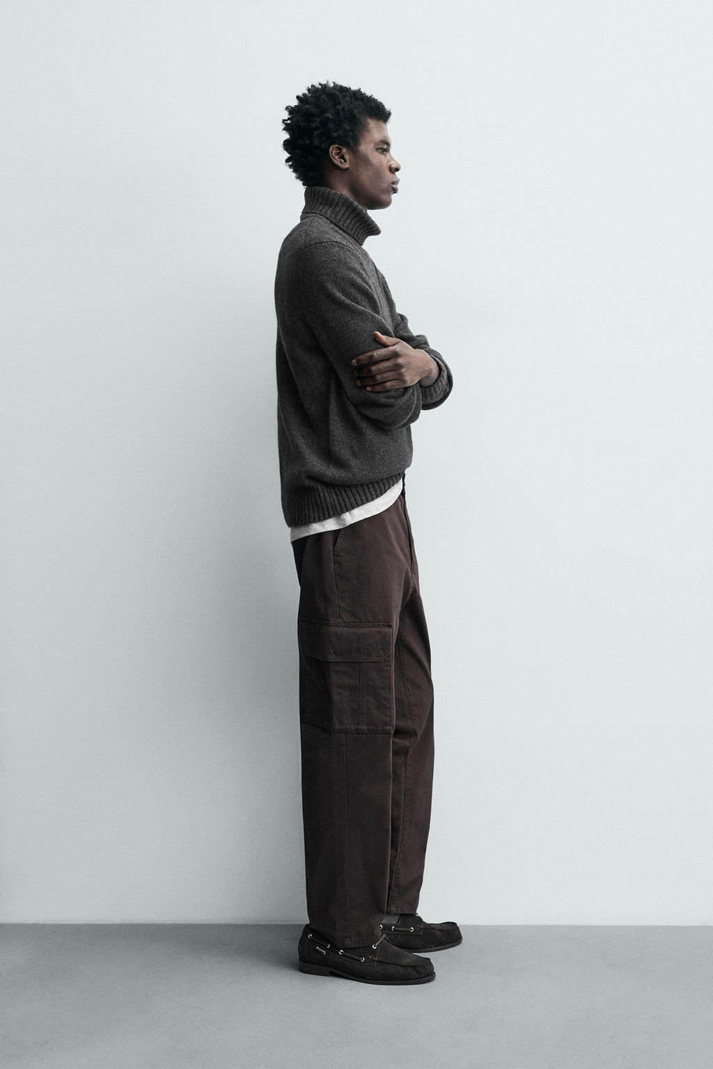 TWILL CARGO TROUSERS - Zara фото 4