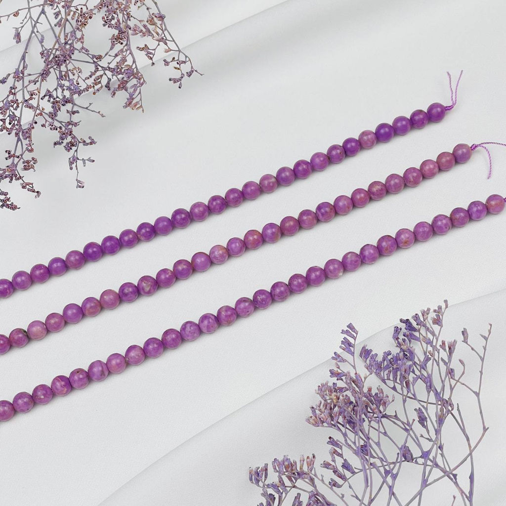 Бусины для украшений из Фосфосидерита (60 бусин) - Радуга самоцветов фото 3