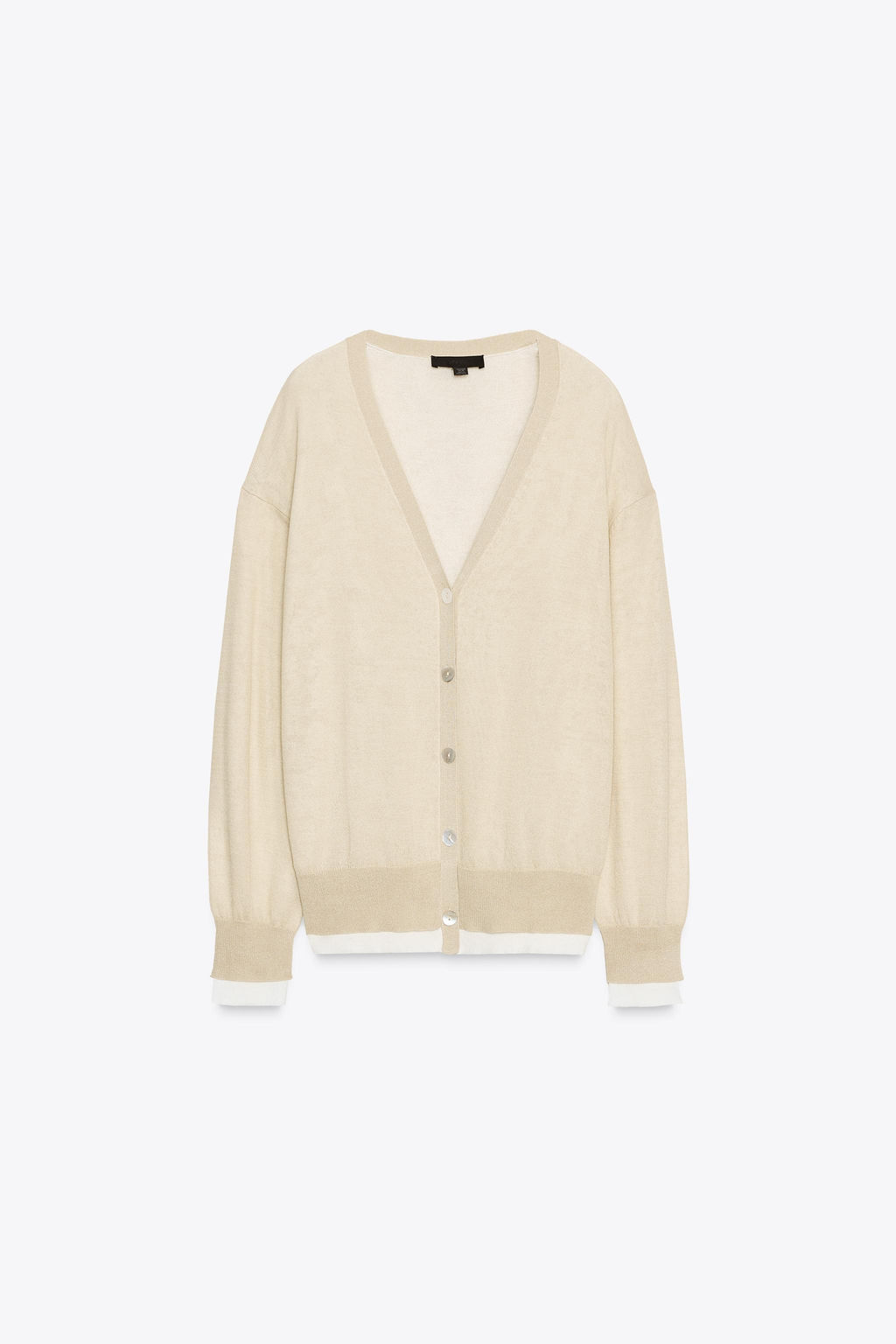 DOUBLE LAYER KNIT CARDIGAN - Zara фото 9