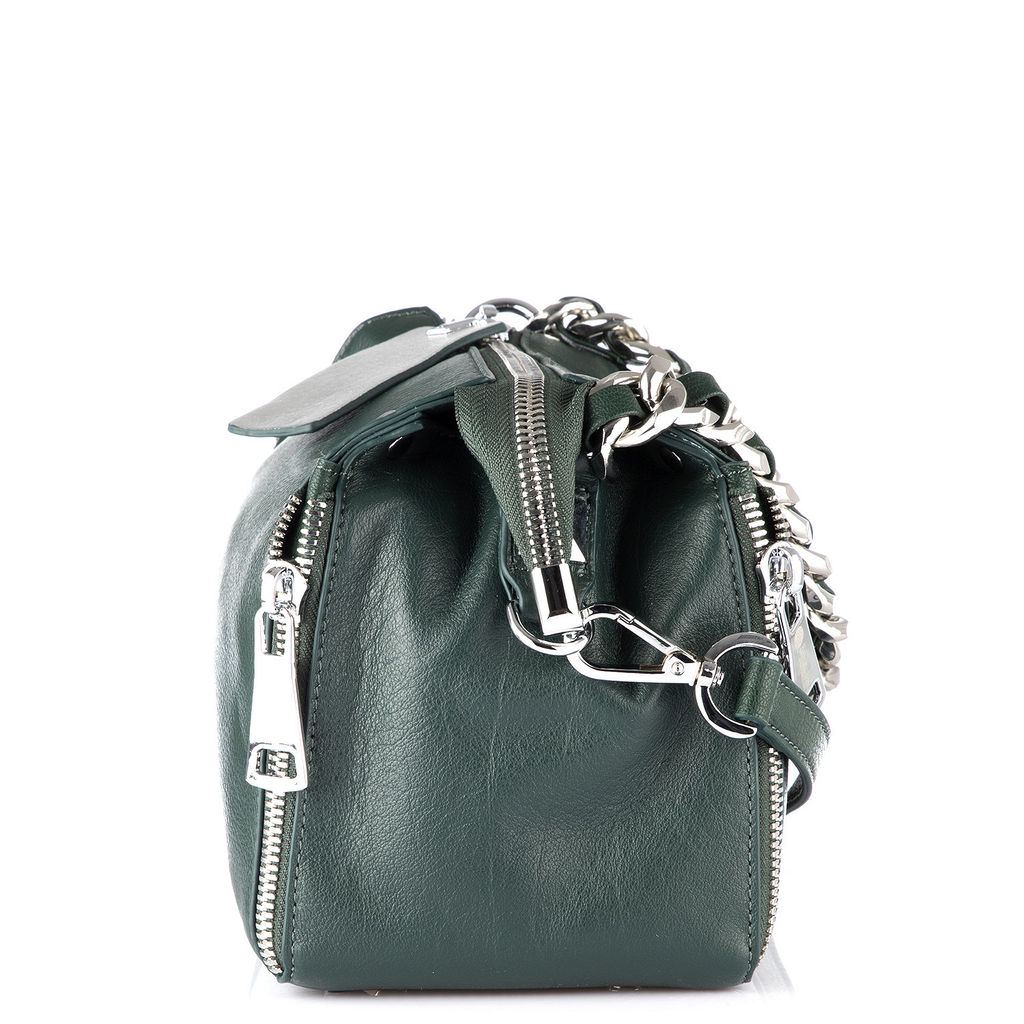 PE9132 dark green, женская кожаная сумка "Casual" Barcelo Biagi