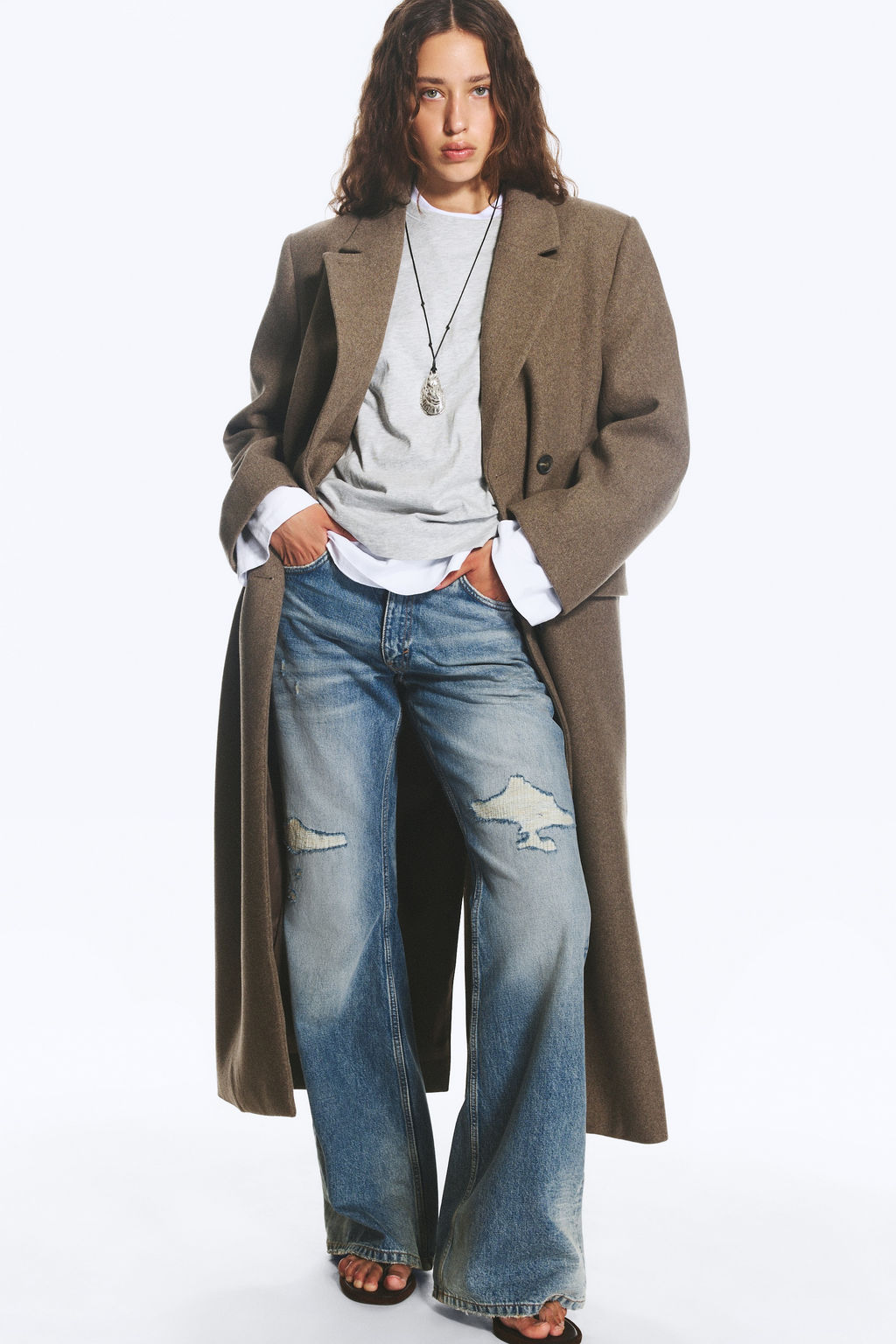 LOGAN ABRIGO DE DOBLE BOTONADURA DE MEZCLA DE LANA - H&m фото 4