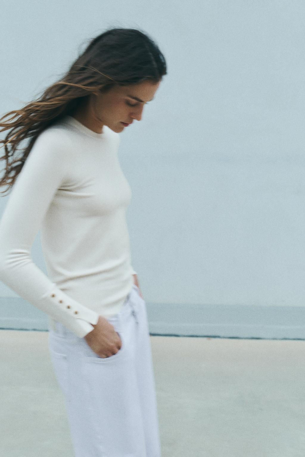 BASIC PLAIN KNIT SWEATER - Zara фото 5