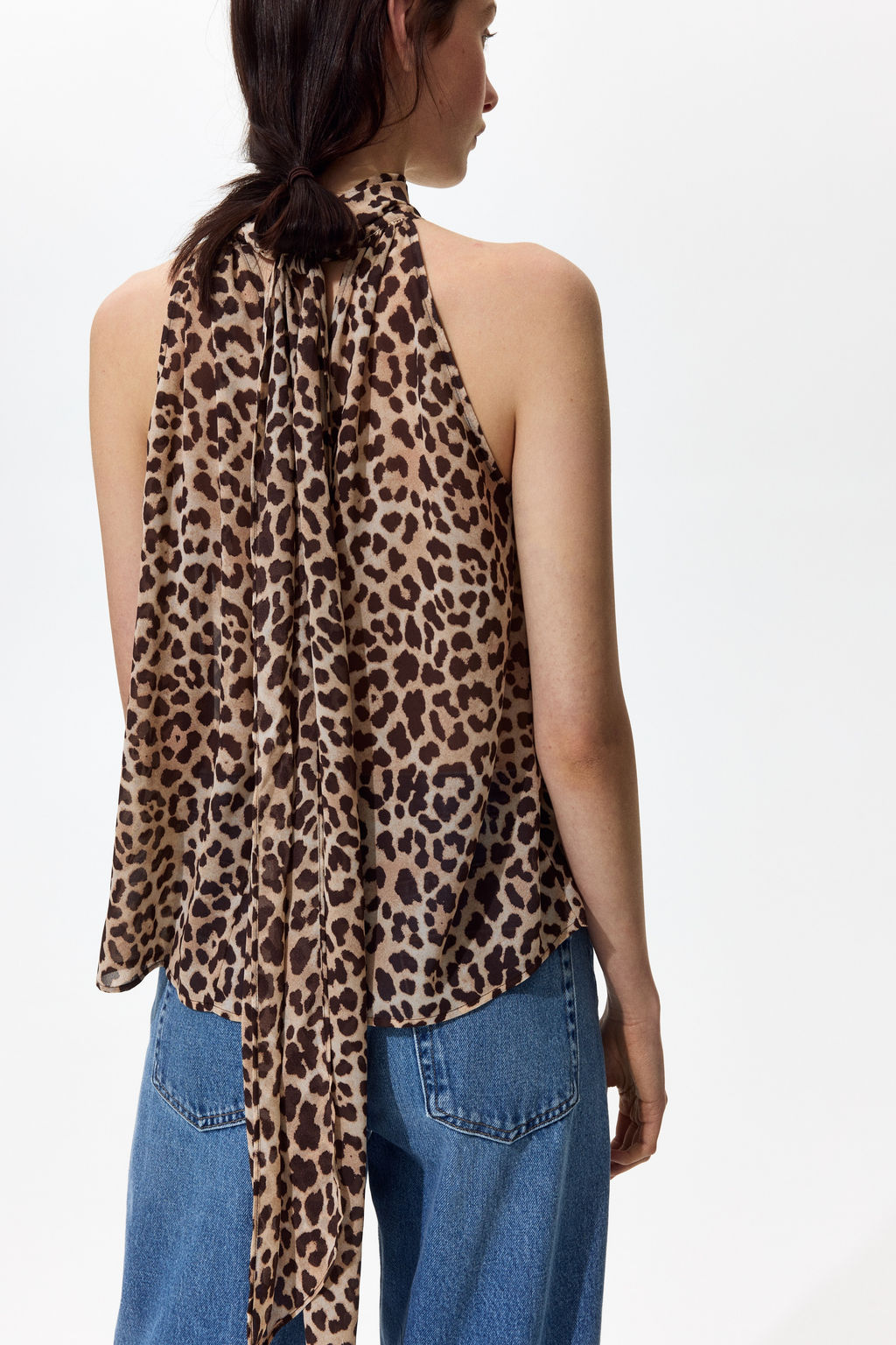 Top de gasa con cuello fular - H&m фото 5