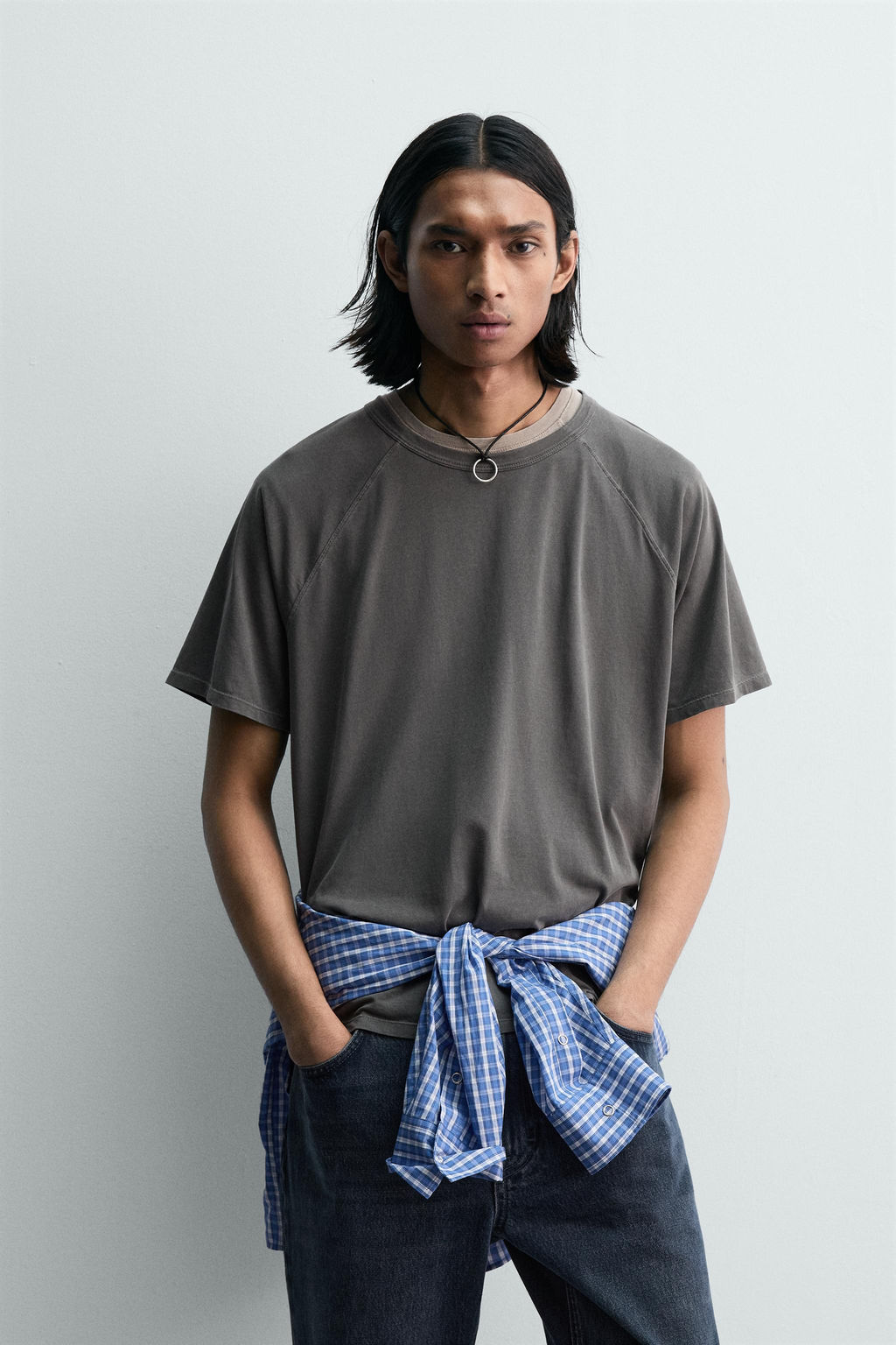 CAMISETA RANGL?N LIGHTWEIGHT / Gris topo - Zara фото 2