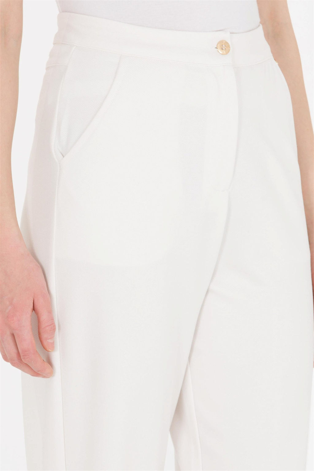 Женские трикотажные брюки цвета экрю Неожиданная скидка в корзине - U.s. polo assn фото 6