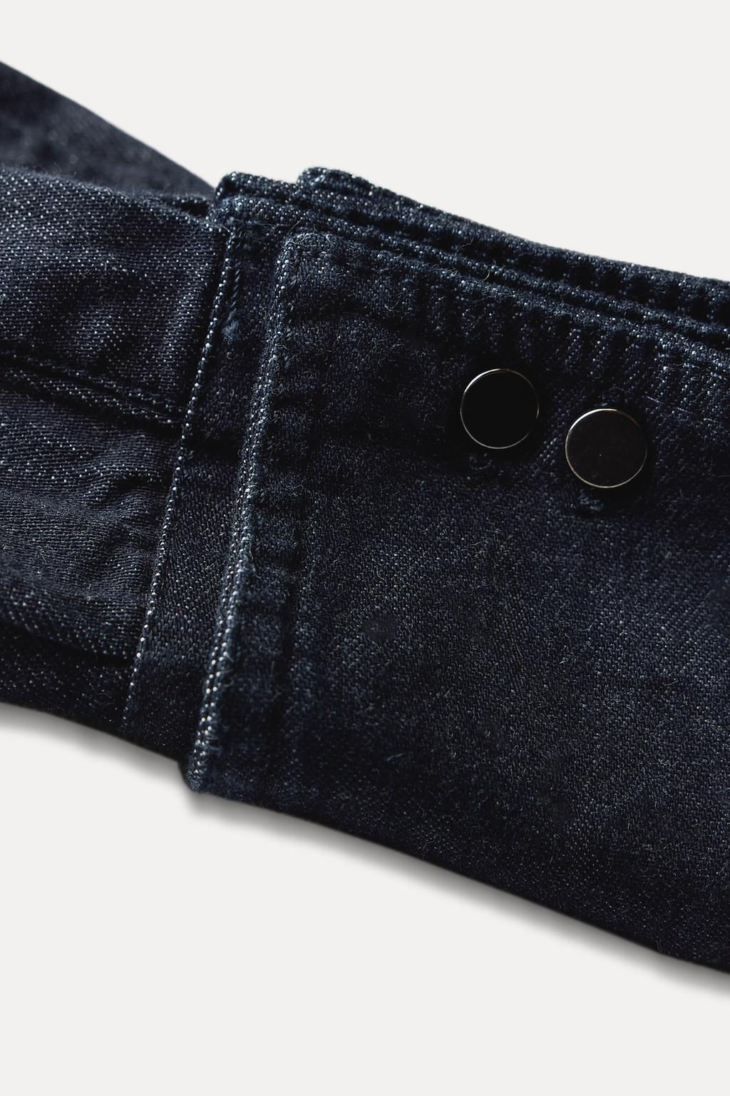 ZW COLLECTION DENIM SHIRT WITH BOW - Zara фото 9