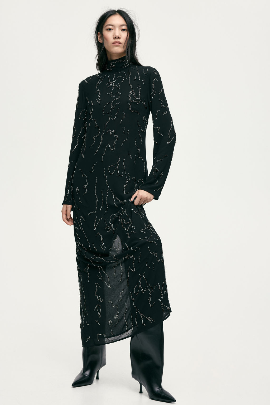 Maxivestido con cuentas - H&m фото 3