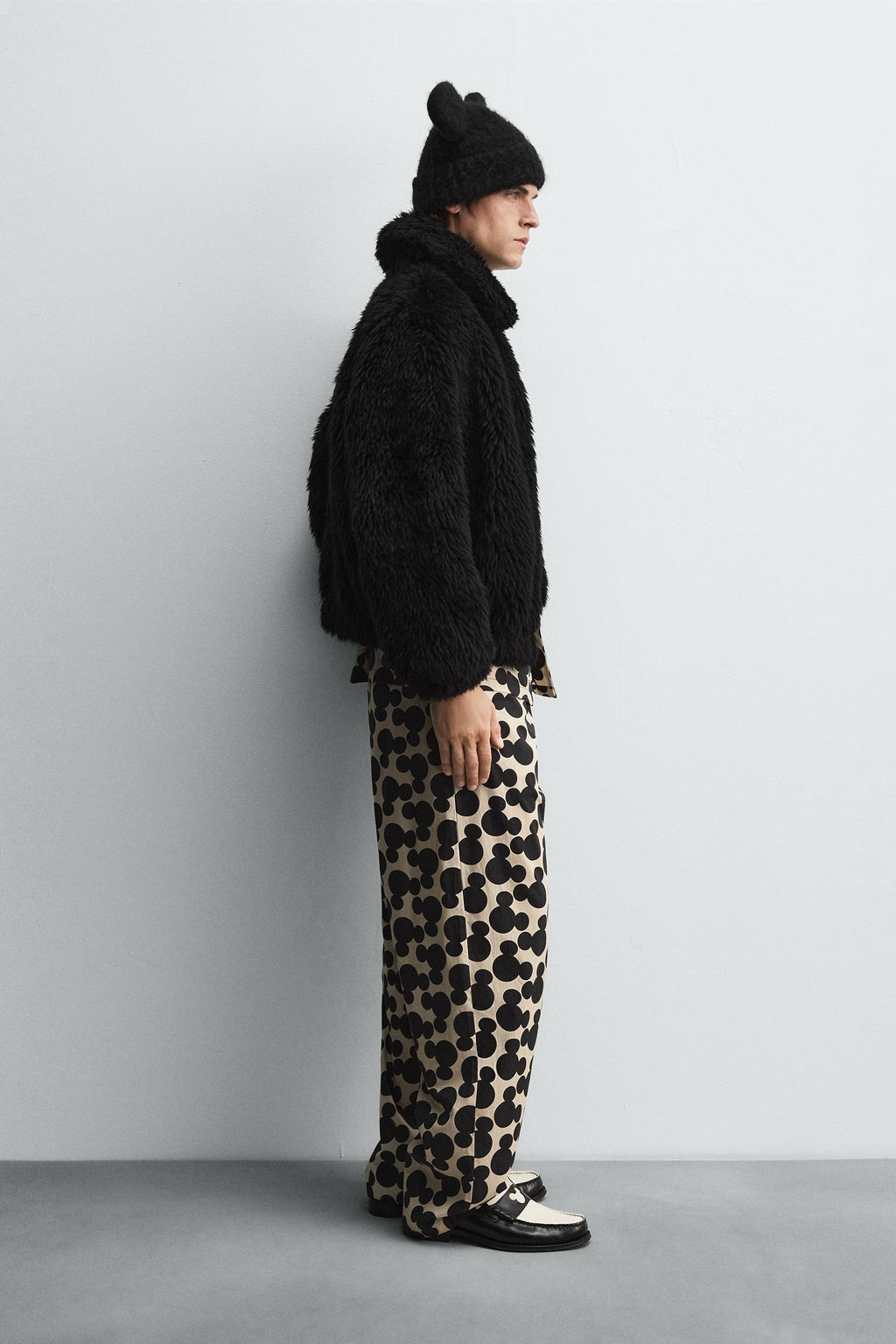 FAUX FUR JACKET HARRY LAMBERT FOR ZARA X DISNEY  фото 4