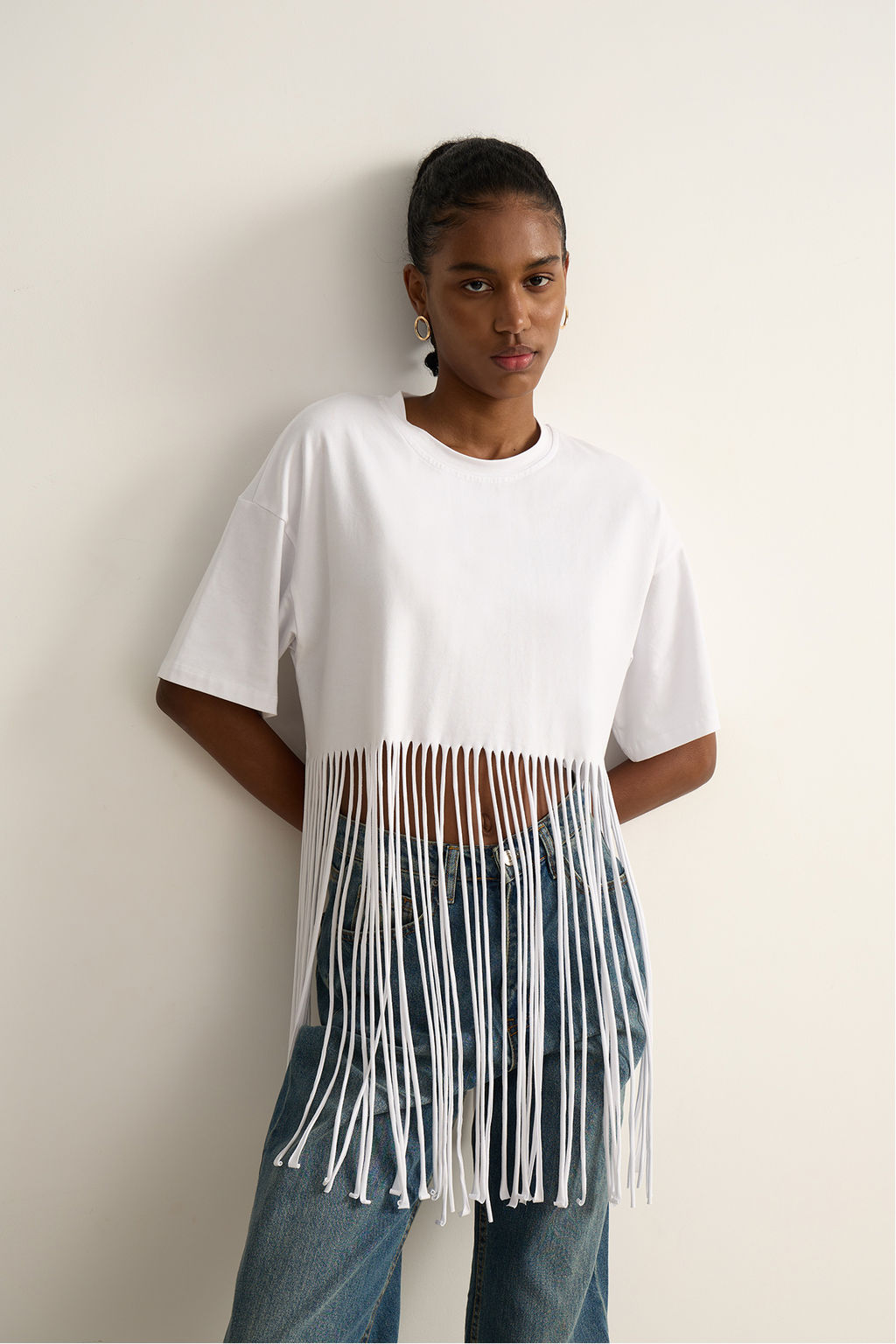 Футболка с бахромой - Mollis фото 2