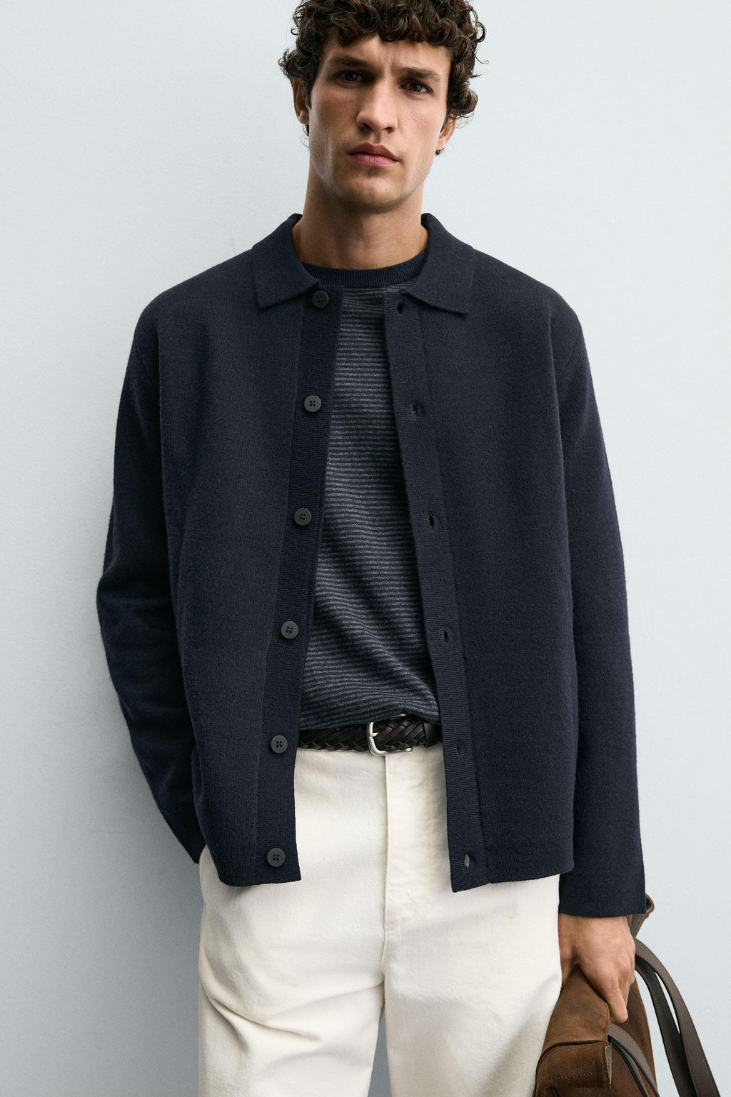 TEXTURED CARDIGAN WITH POCKETS - Zara фото 5