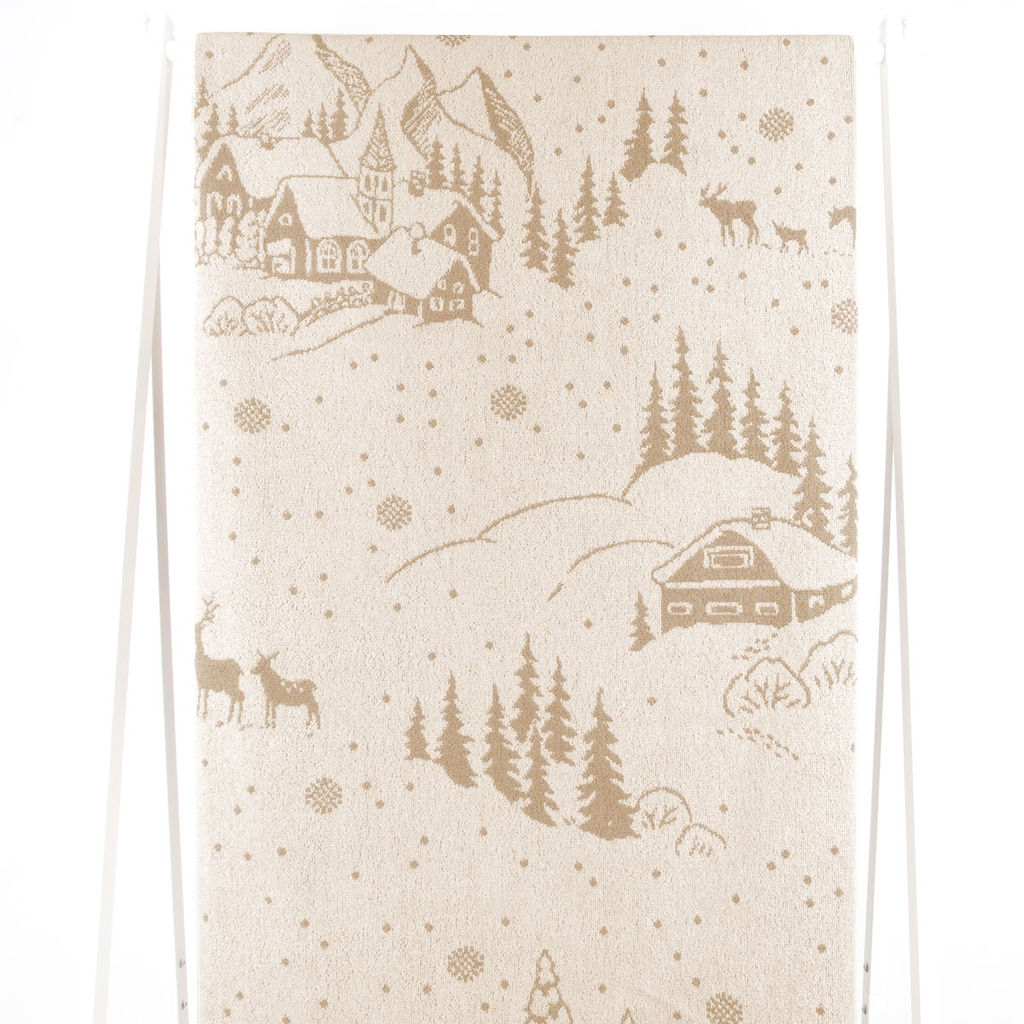 6с102.511ж2 У леса на опушке(лён3) Полотенце махровое 67х150см