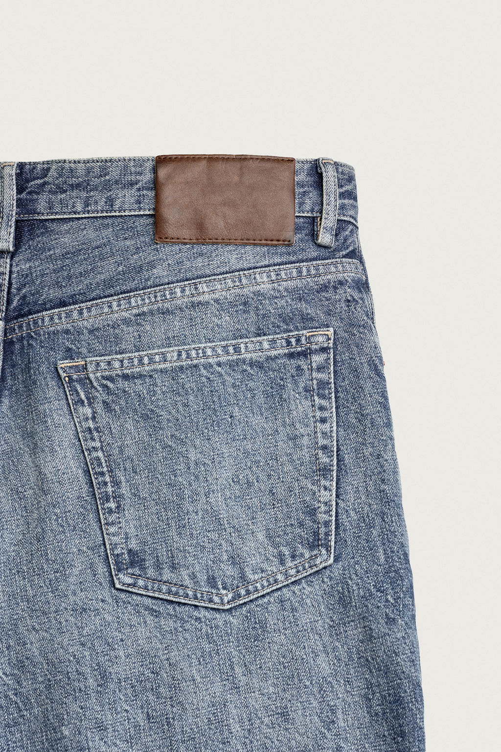 JEANS RELAXED FIT PLANCHADO / Azul - Zara фото 12