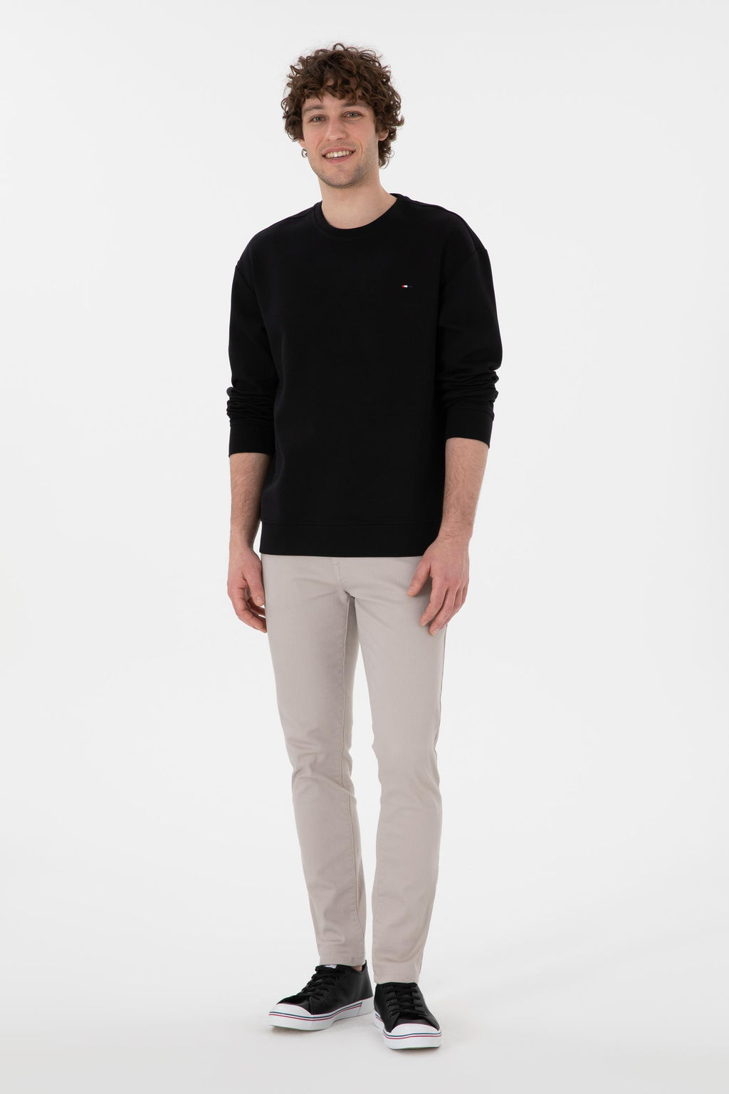 Erkek Comfort Fit Bisiklet Yaka Siyah Sweatshirt Sepette S_rpriz _ndirim - U.s. polo assn фото 4
