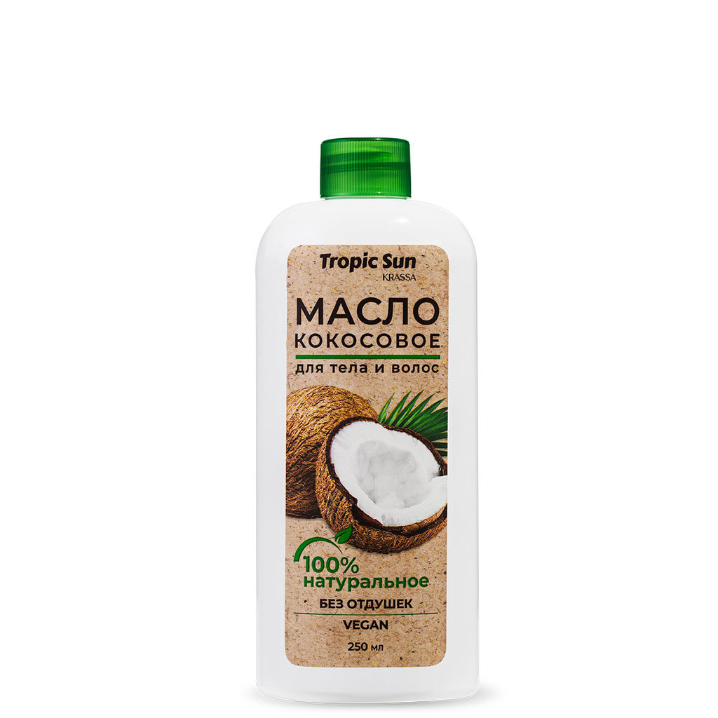 KRASSA Tropic San Масло кокосовое для ухода за кожей и волосами (250мл). /KTS41955/