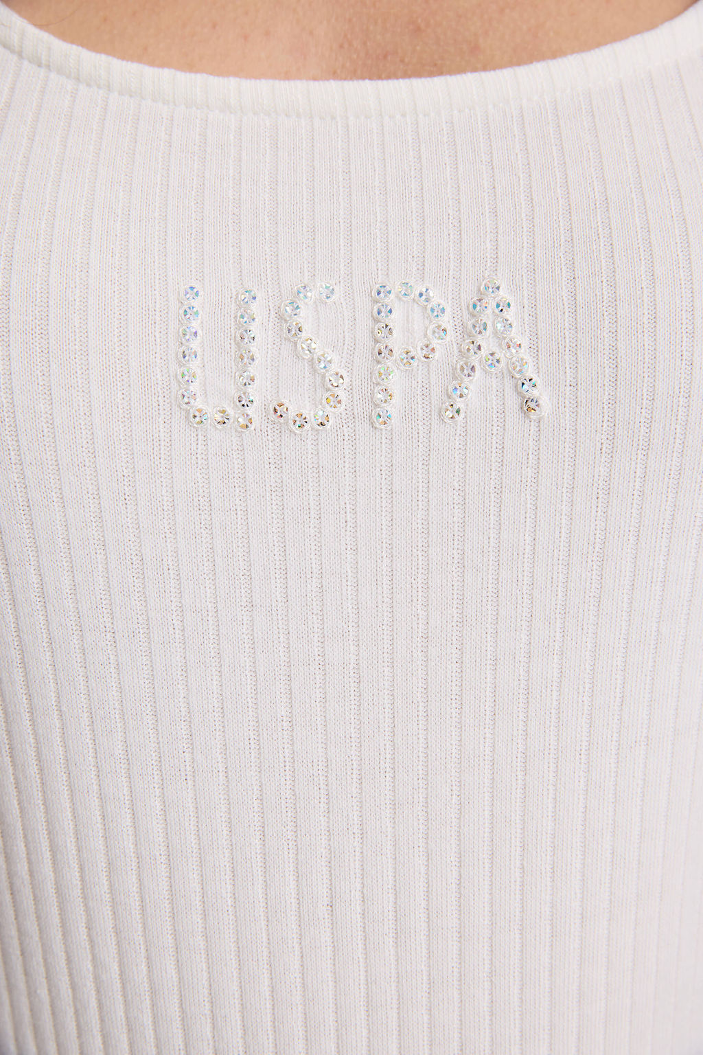 Kad_n Krem Kare Yaka Ti__rt - U.s. polo assn фото 6