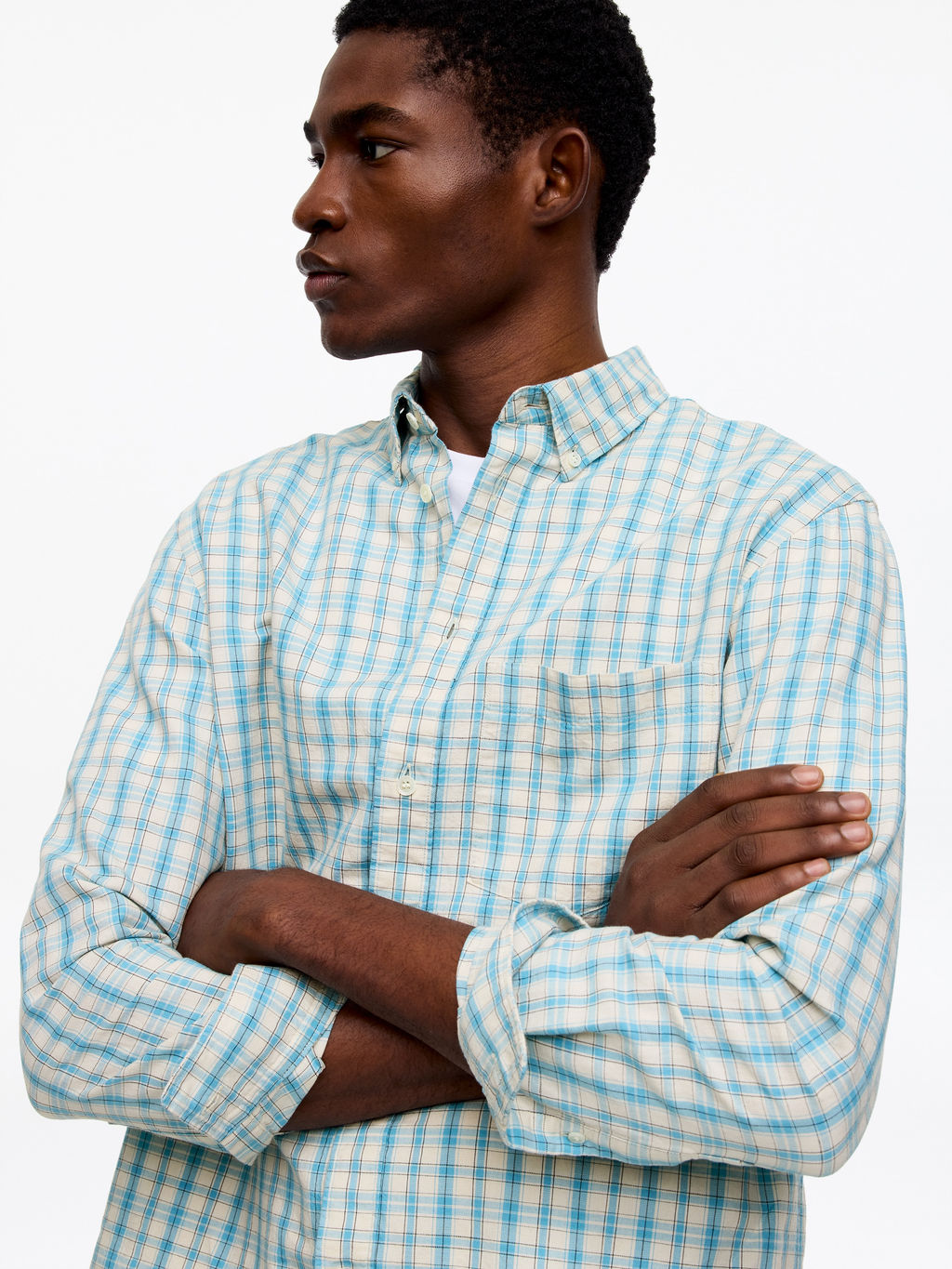 Camisa de lino y algod?n holgada - H&m фото 4