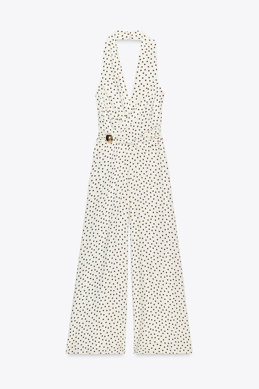 HALTER JUMPSUIT WITH POLKA DOTS - Zara фото 13