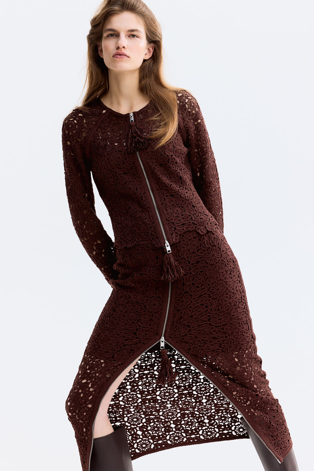 Crochet-look skirt - H&m фото 5