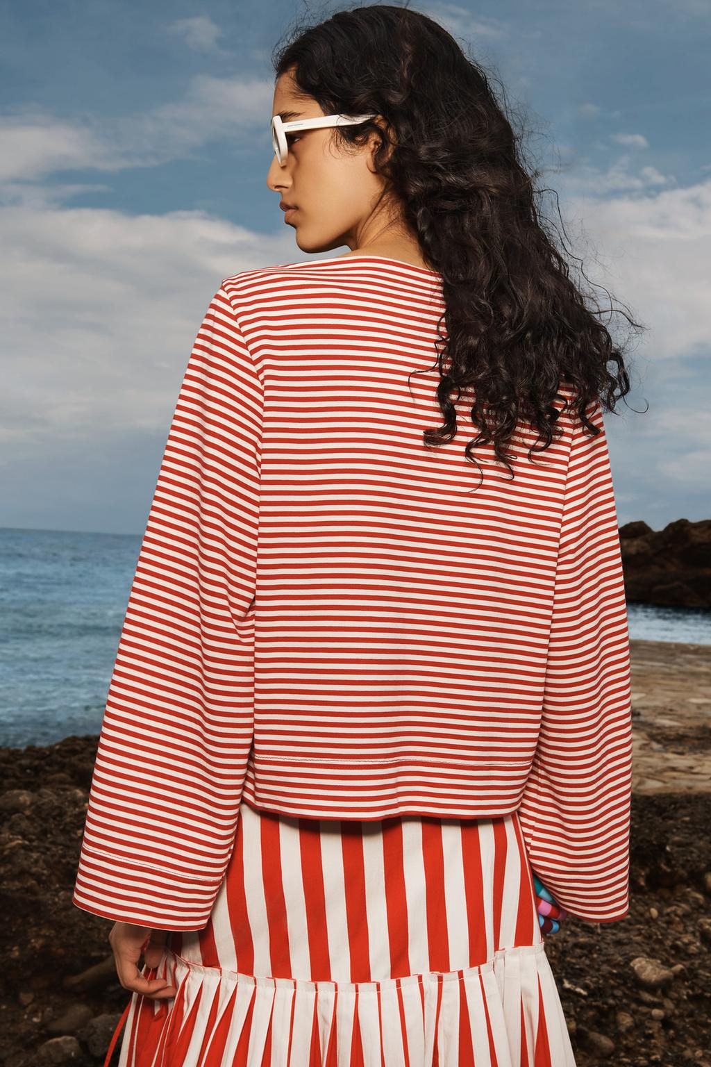 LIMITED EDITION STRIPED T-SHIRT - Zara фото 3