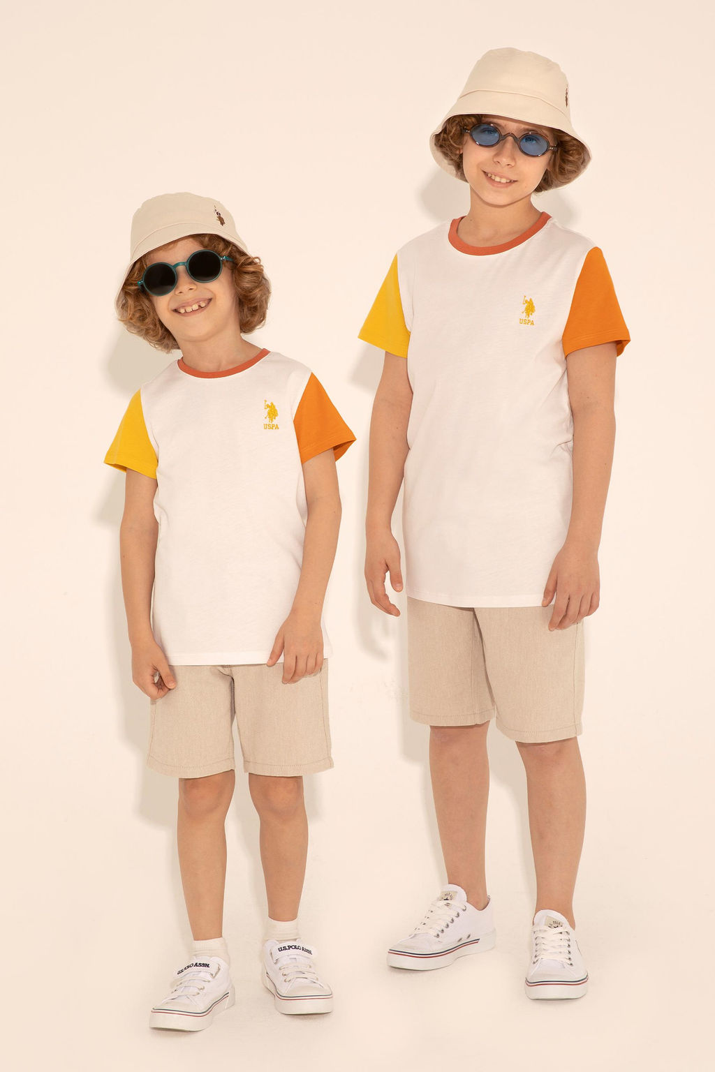 Футболка цвета экрю для мальчика - U.s. polo assn фото 8