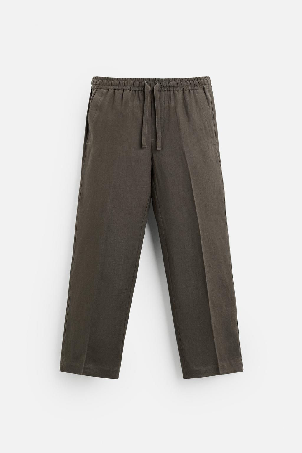 100% LINEN TROUSERS - Zara фото 25