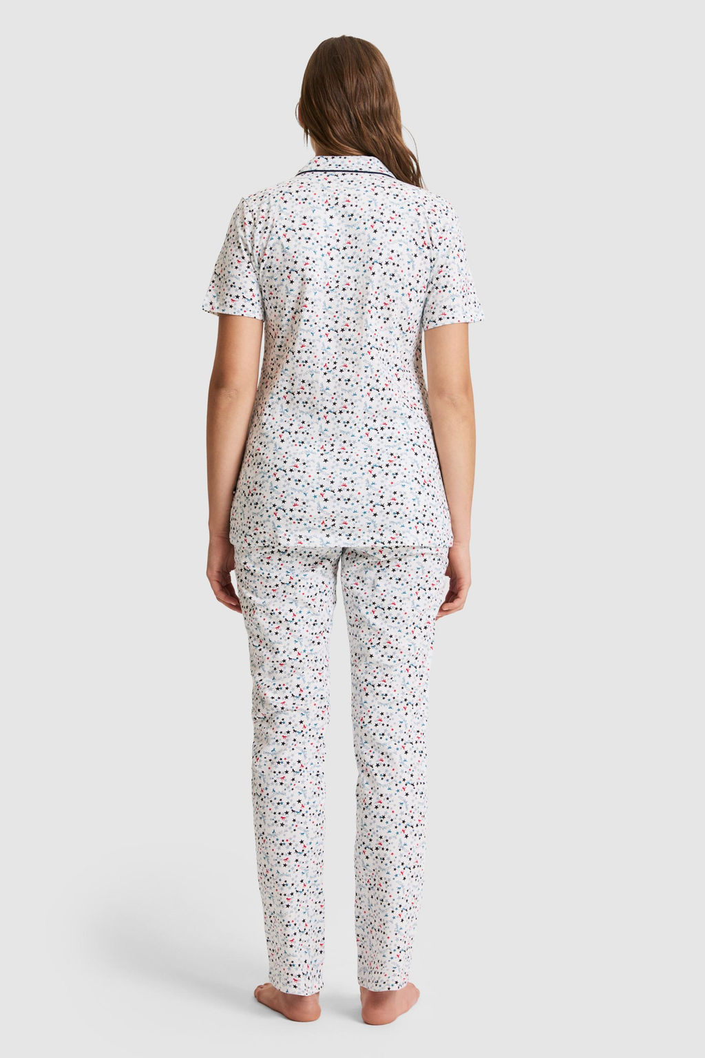 Kad_n Ekru Pijama Tak_m_
