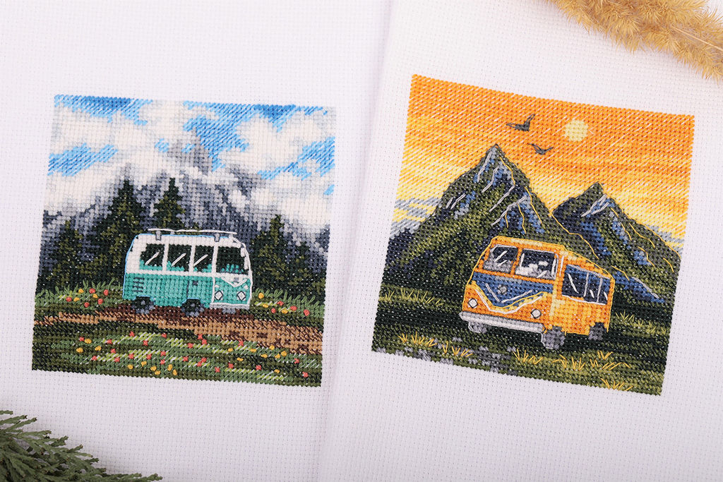Klart набор для вышивания 8-512 Путешествие на колесах 10 х 10 см  фото 9
