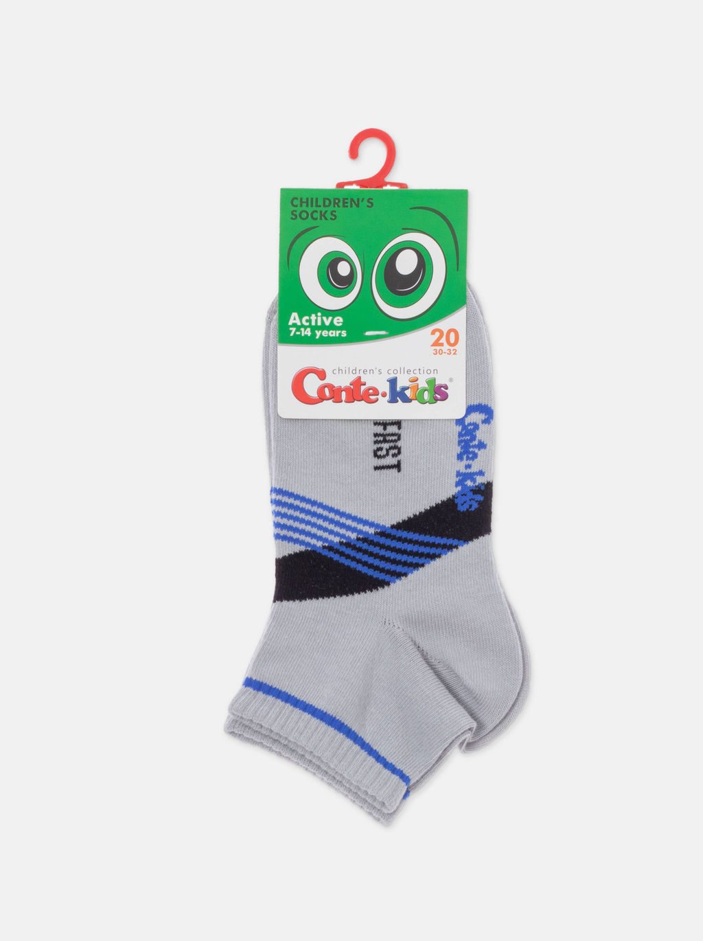 Цена за 2 пары CONTE-KIDS ACTIVE (короткие) Носки детские светло-серый