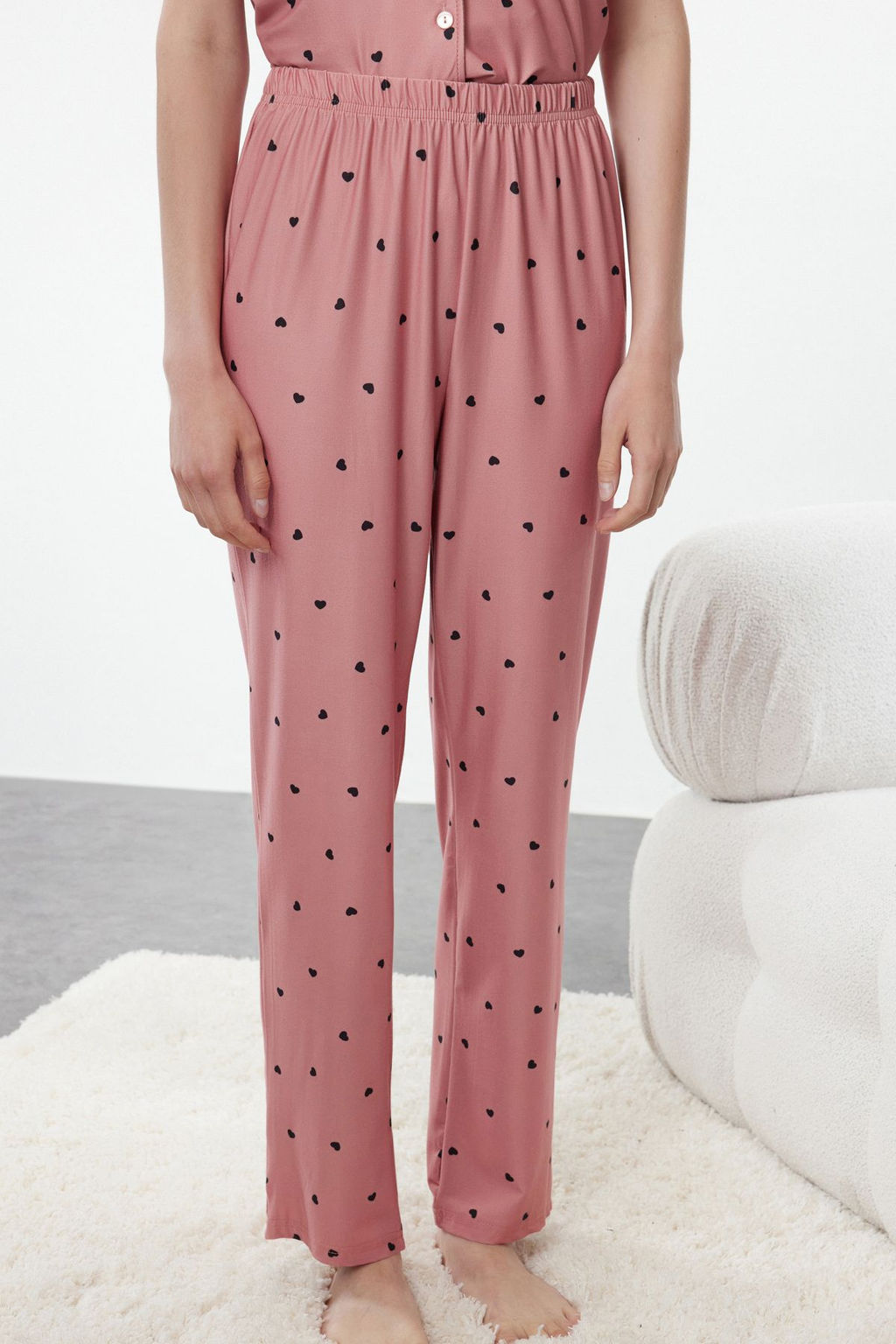 Gul Kurusu Kalpli Orme Pijama Tak?m? THMSS24PT00286 - Trendyolmilla фото 12