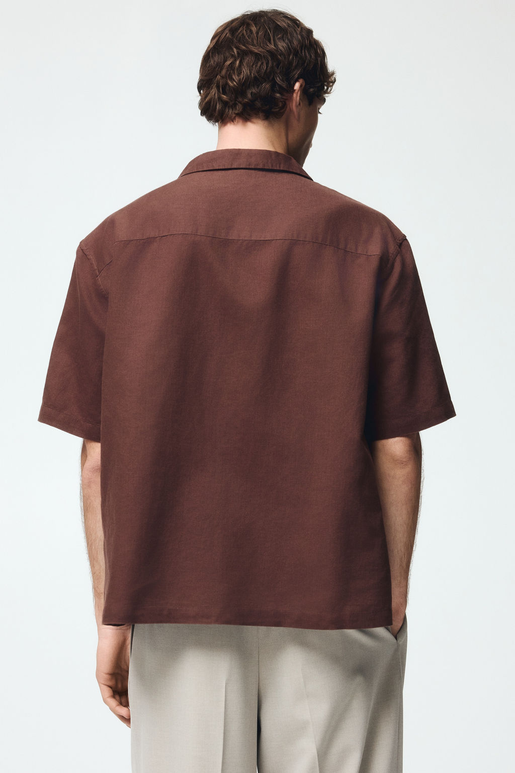Camisa resort en mezcla de lino Relaxed Fit - H&m фото 10